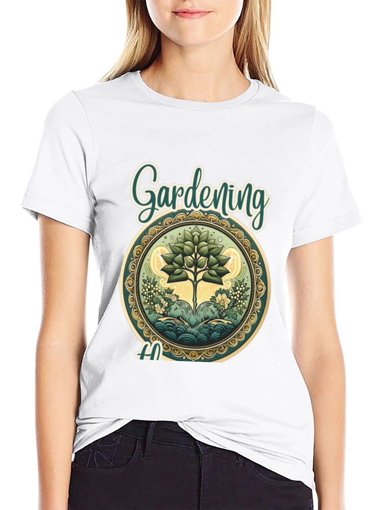 Black Gardening T-Shirt: Nature Lover's Tee view 9