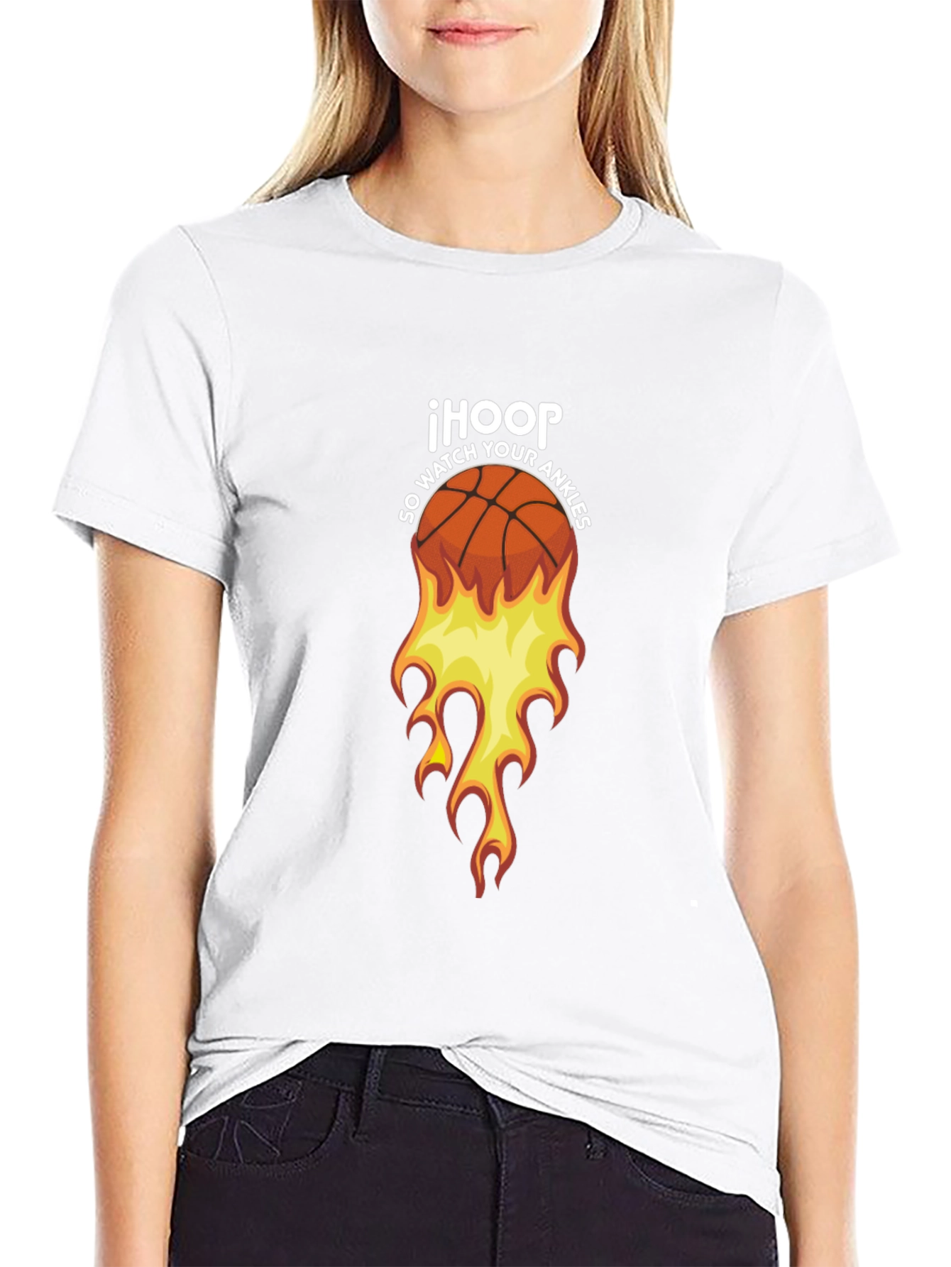 Black IHOOP Basketball Graphic Tee - So Watch Your Ankles! view 9
