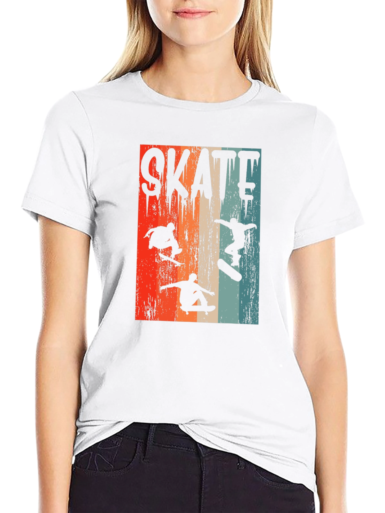 Vintage Skate T-Shirt - Retro Skateboard Design - 9