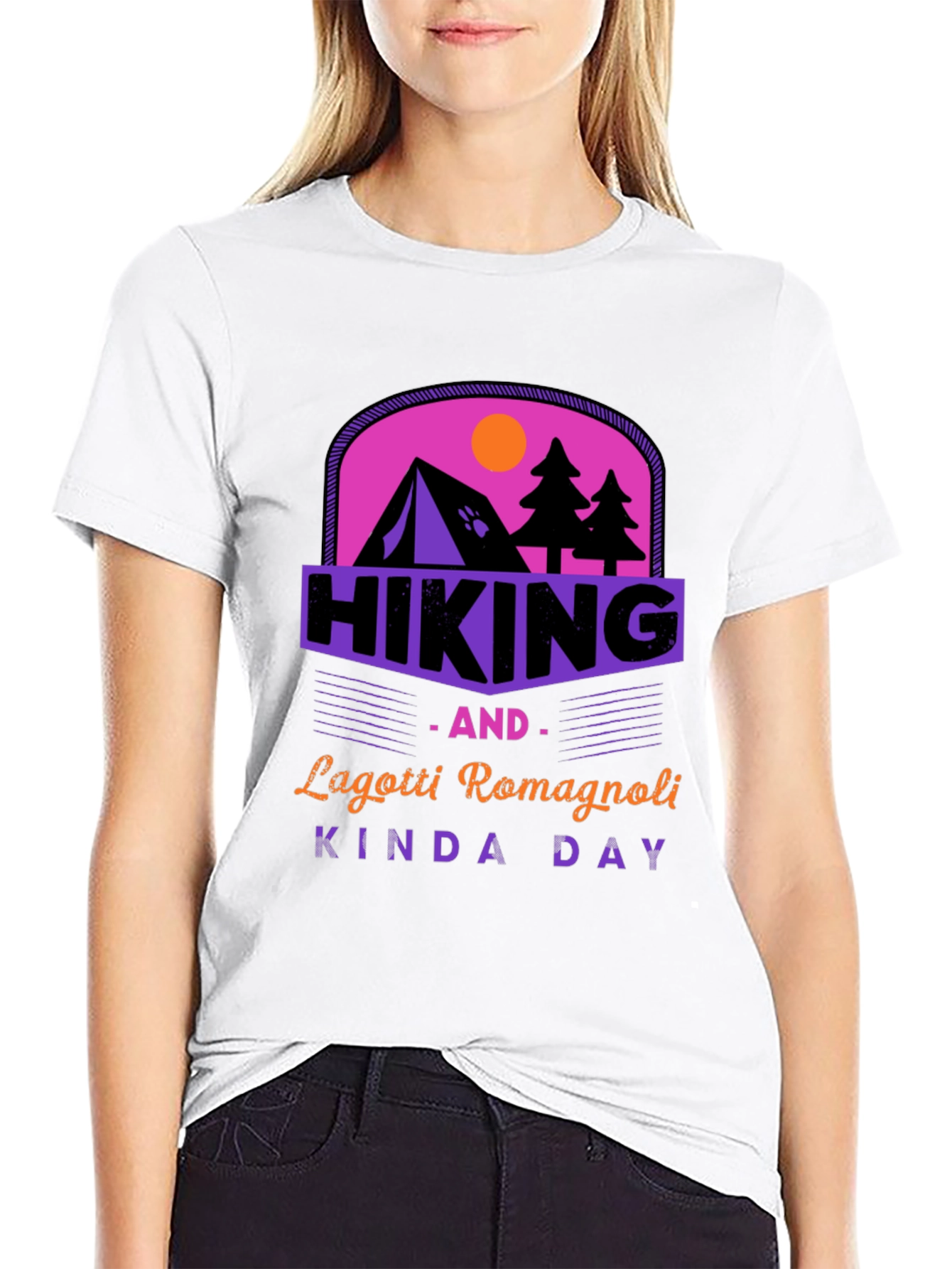 Black Hiking Lagotti Romagnoli Kinda Day Tee view 9