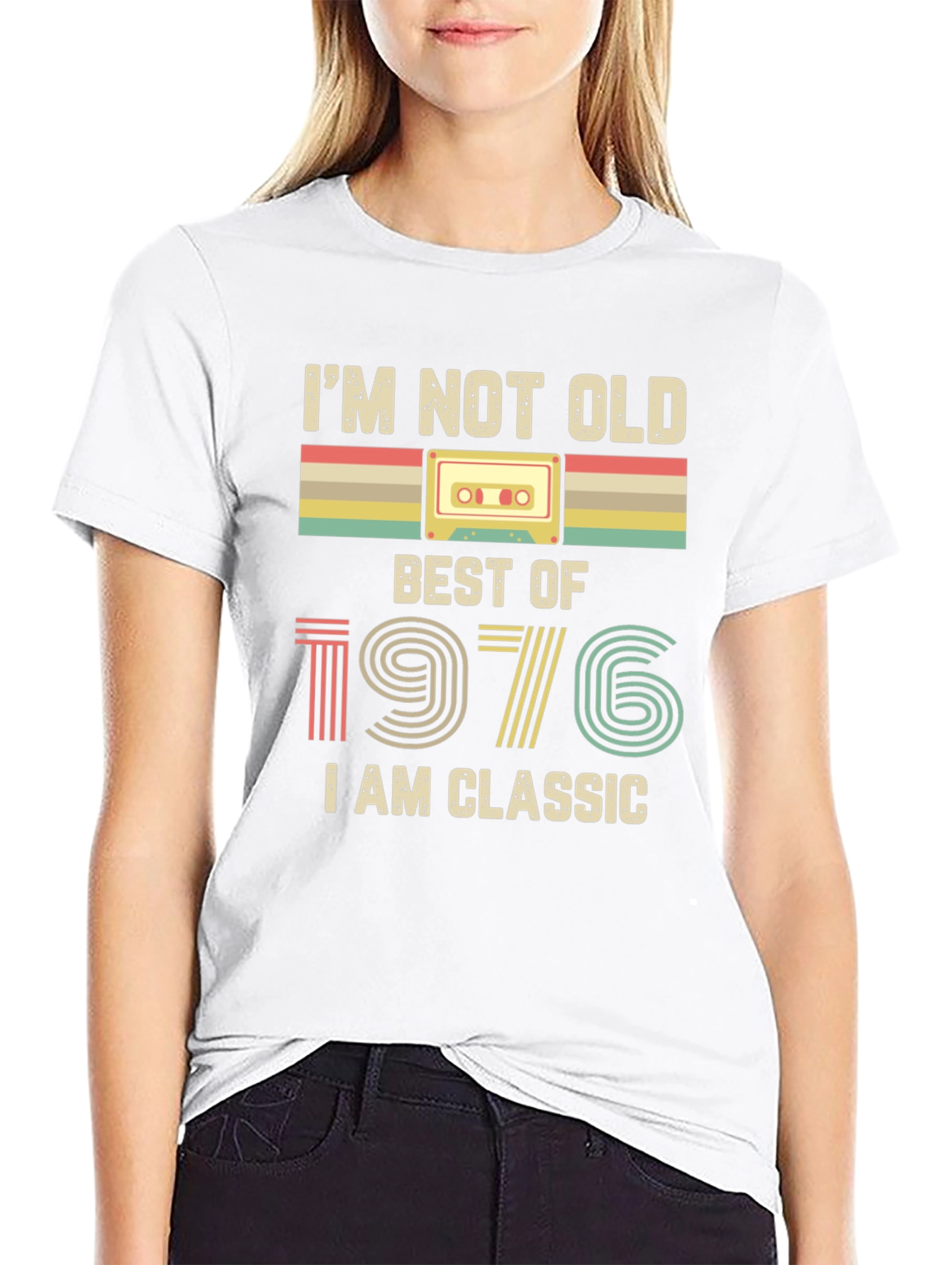 Black I'm Not Old, I'm Classic 1976 T-Shirt view 9