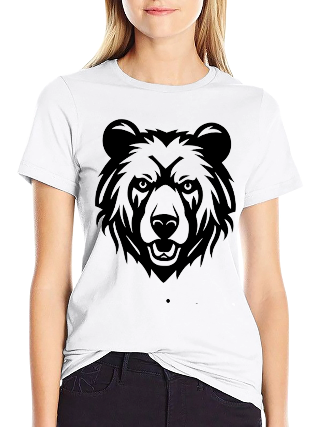 Black Black Bear Graphic T-Shirt - Men's Casual Tee view 9