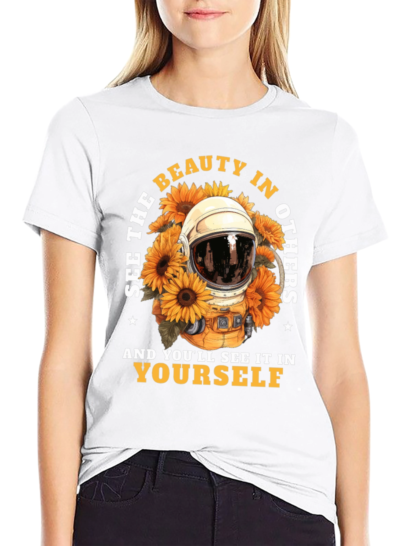 Black See The Beauty T-Shirt view 9