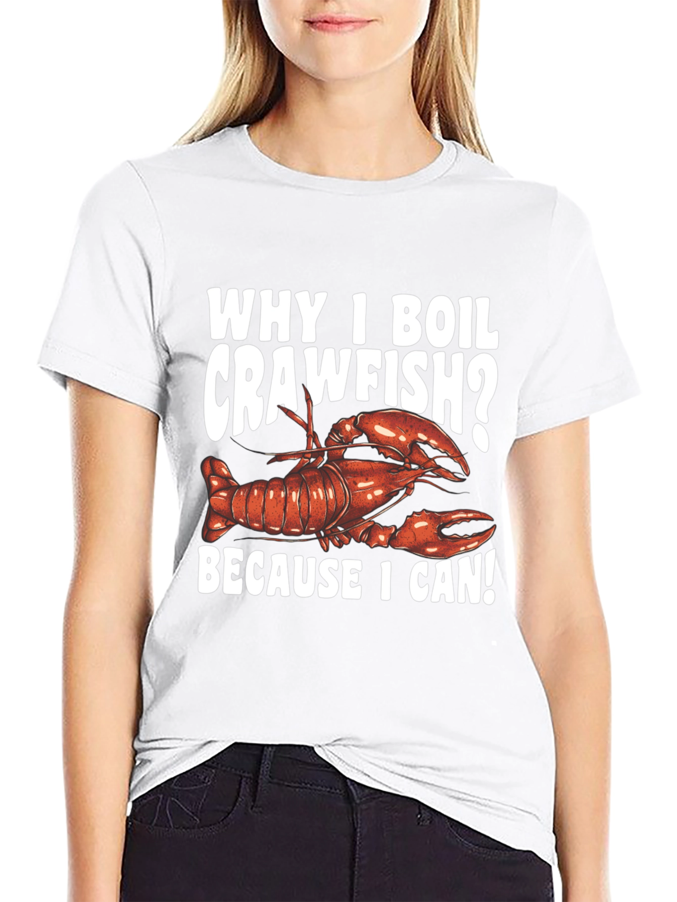 Black Crawfish Boil T-Shirt - Because I Can! view 9