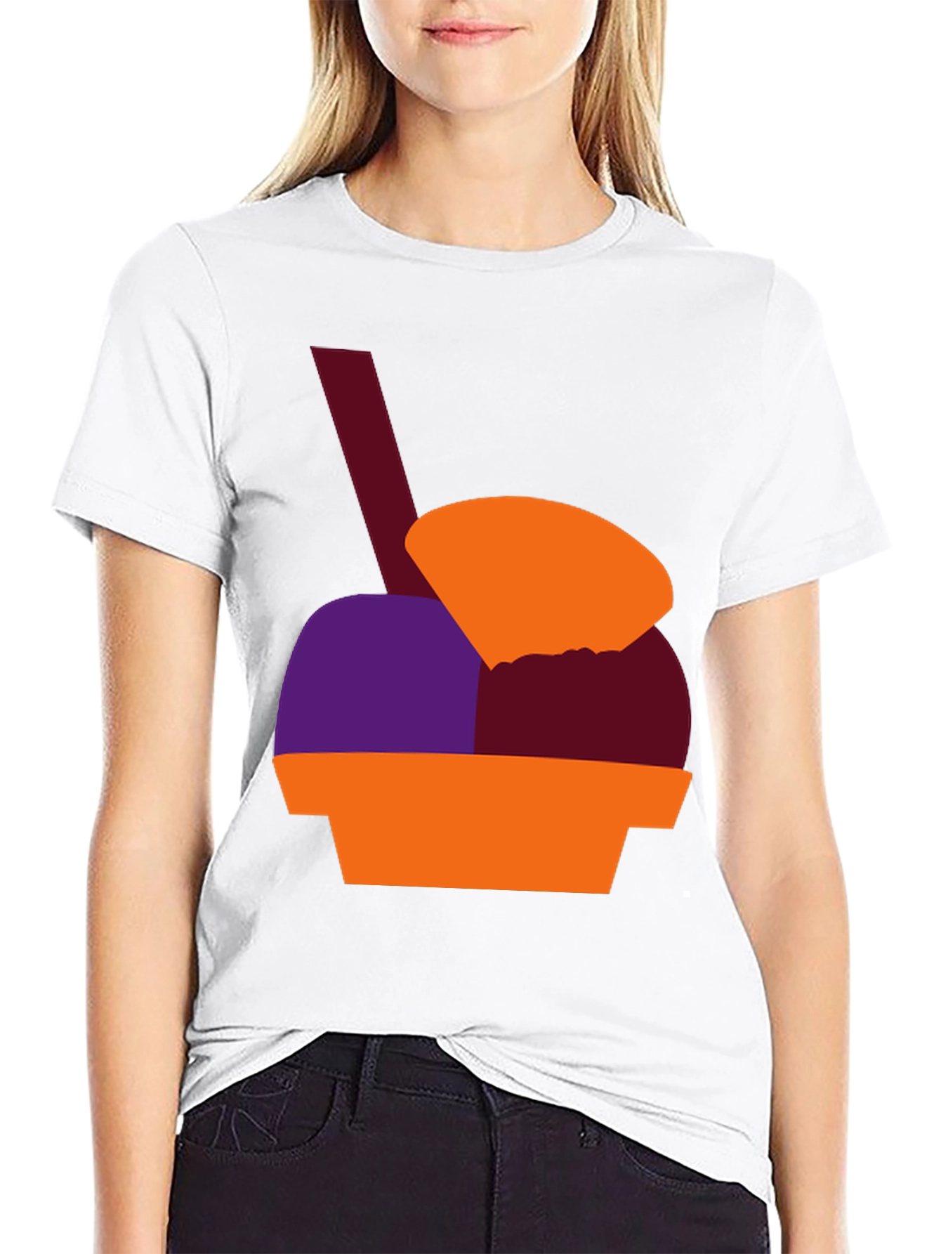 Black Fun Ice Cream Graphic Tee - Stylish and Unique Design view 9