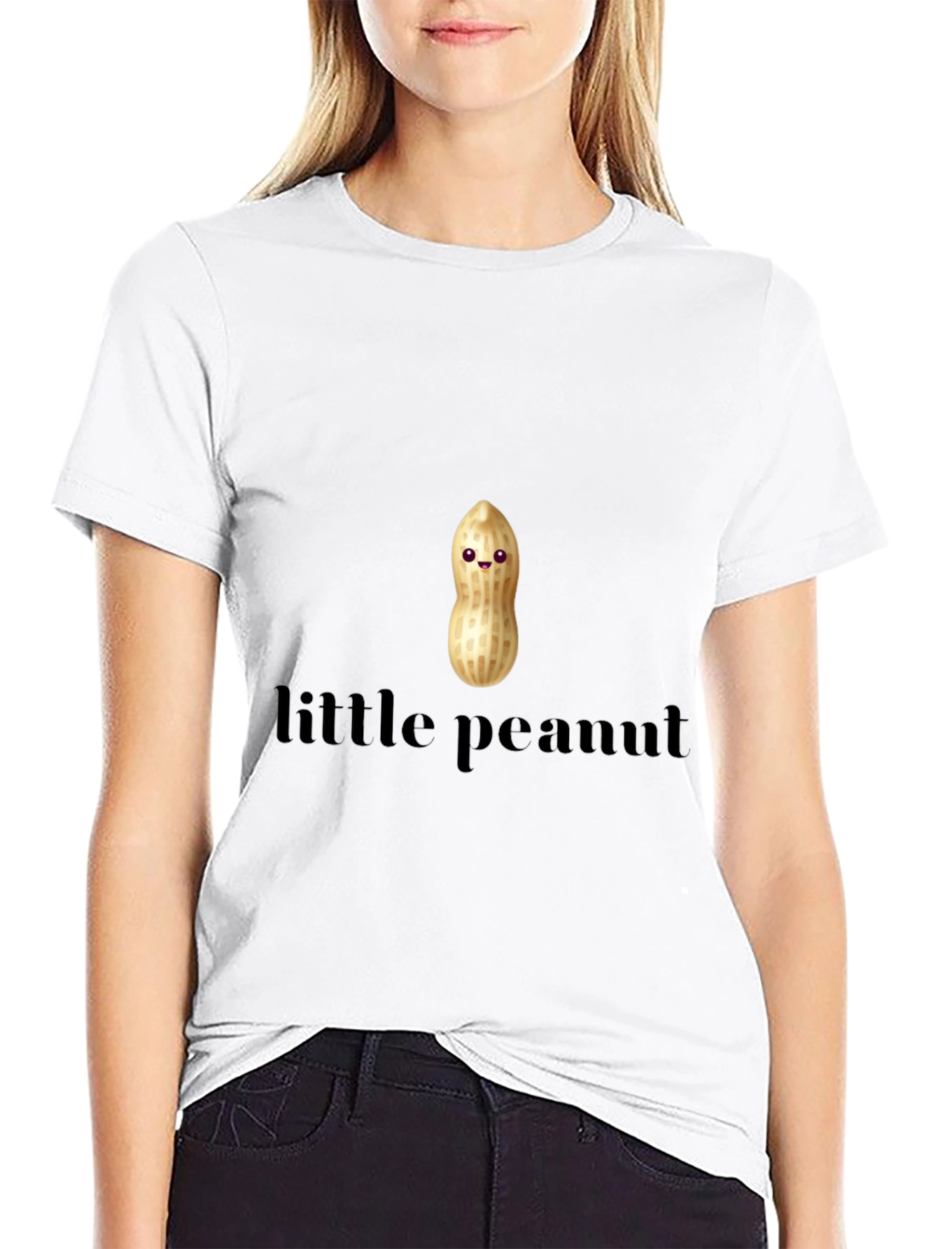 Black Little Peanut Graphic T-Shirt - Cute Unisex Tee view 9
