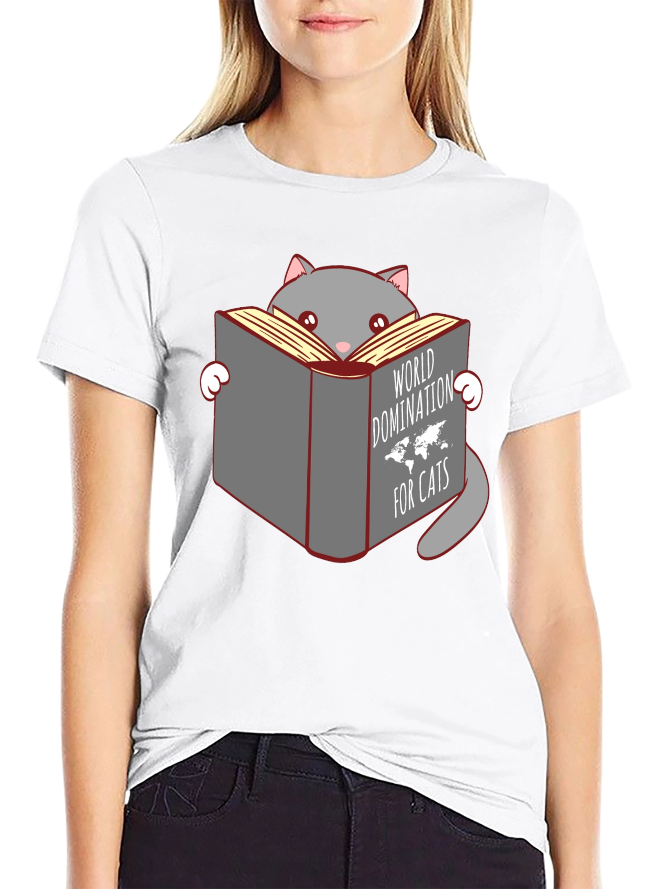 Black Cat World Domination T-Shirt: Hilarious Cat Lover Tee view 9