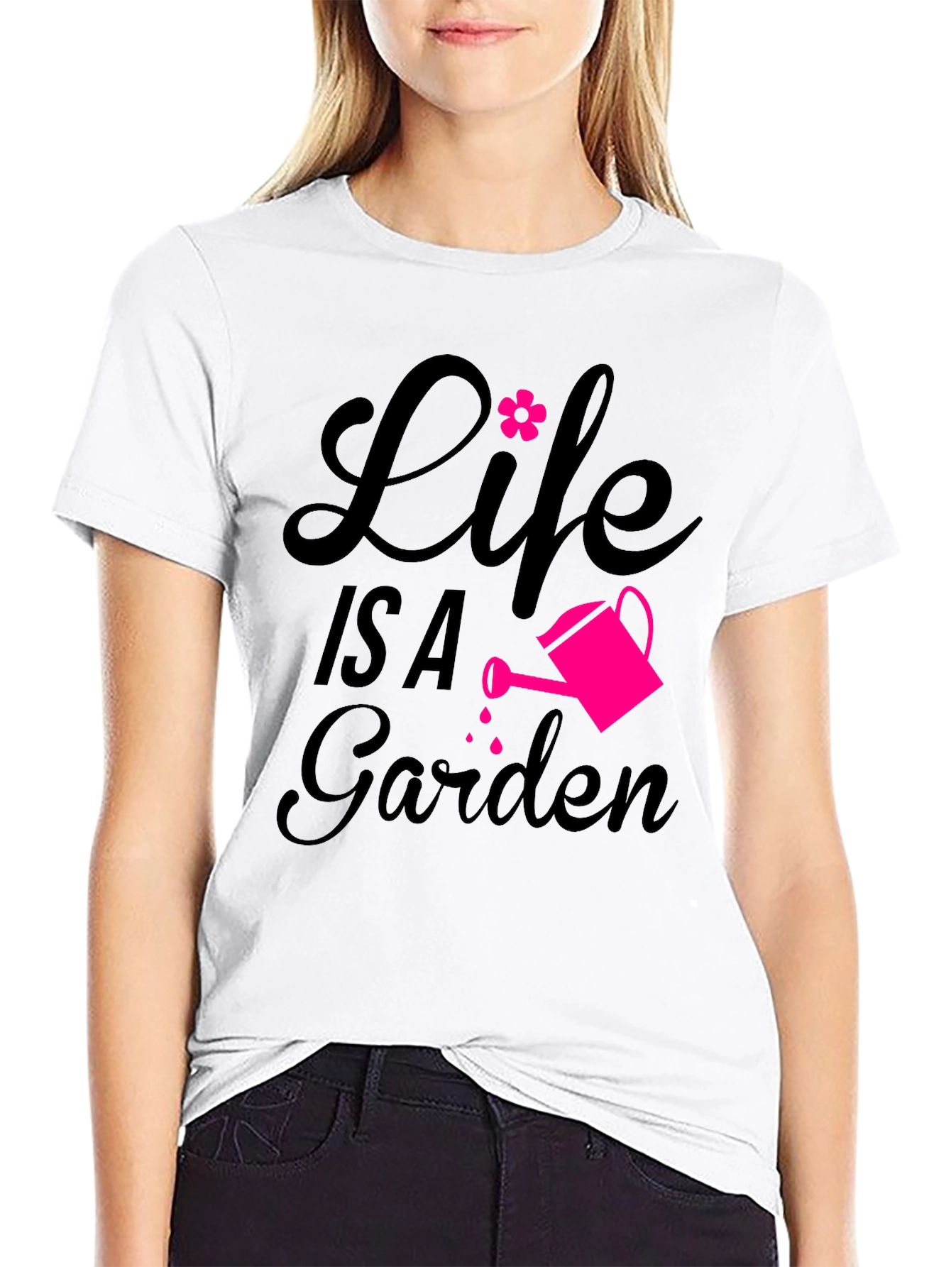 Black Life is a Garden Graphic Tee view 9