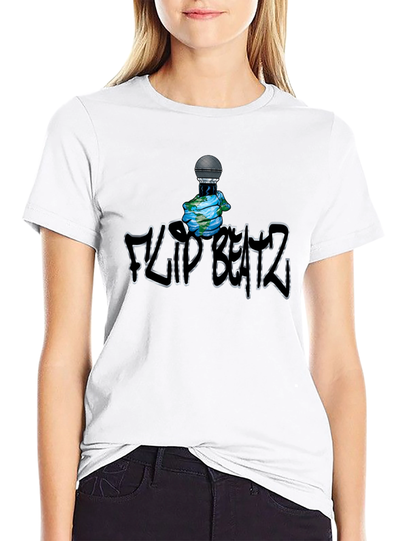 Black Flip Beatz Graphic T-Shirt - Music Inspired Tee view 9