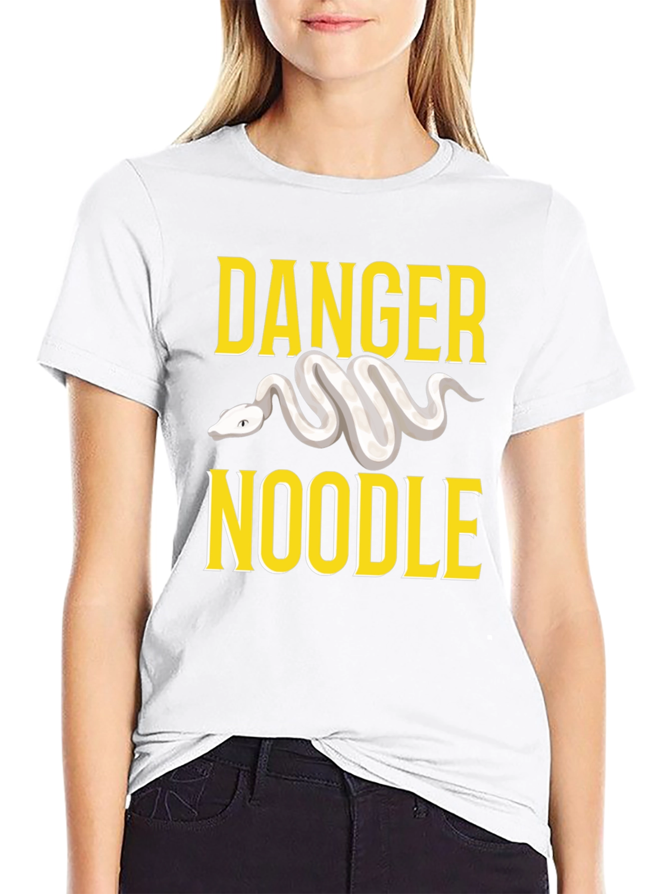 Black Danger Noodle T-Shirt - Snake Lover Tee view 9