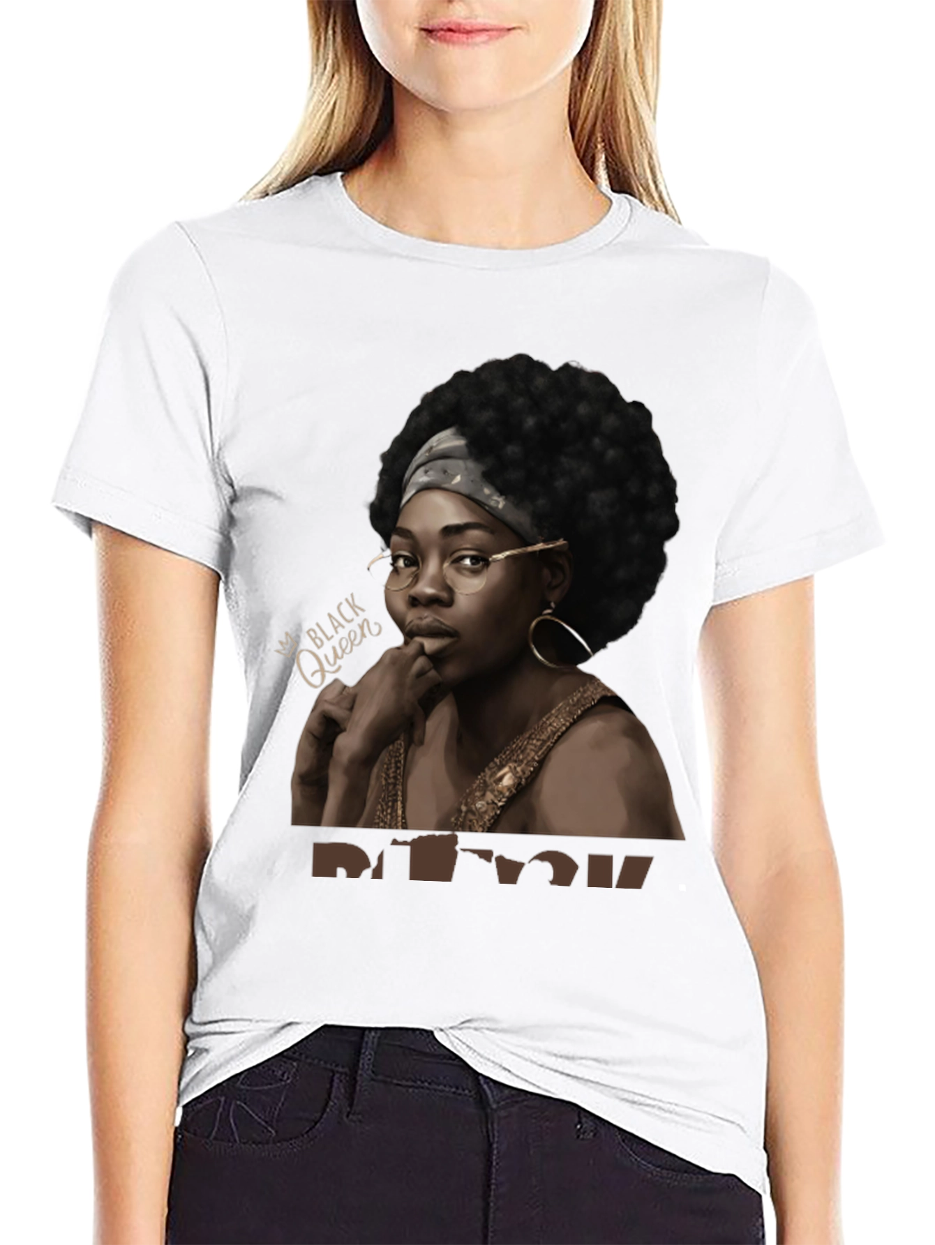 Black Black Queen Graphic Tee - Stylish Unisex T-Shirt view 9