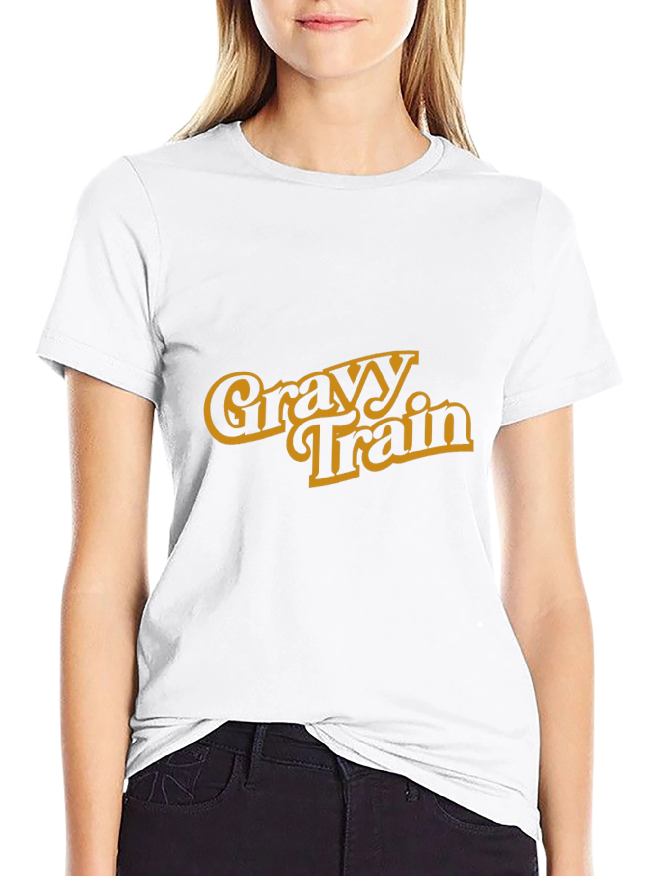 Black Gravy Train Graphic Tee - Retro Style T-Shirt view 9