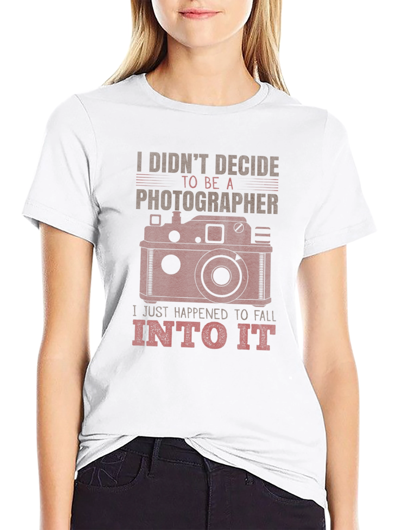 Black Photographer Graphic Tee - I Didn't Decide, I Fell Into It view 9