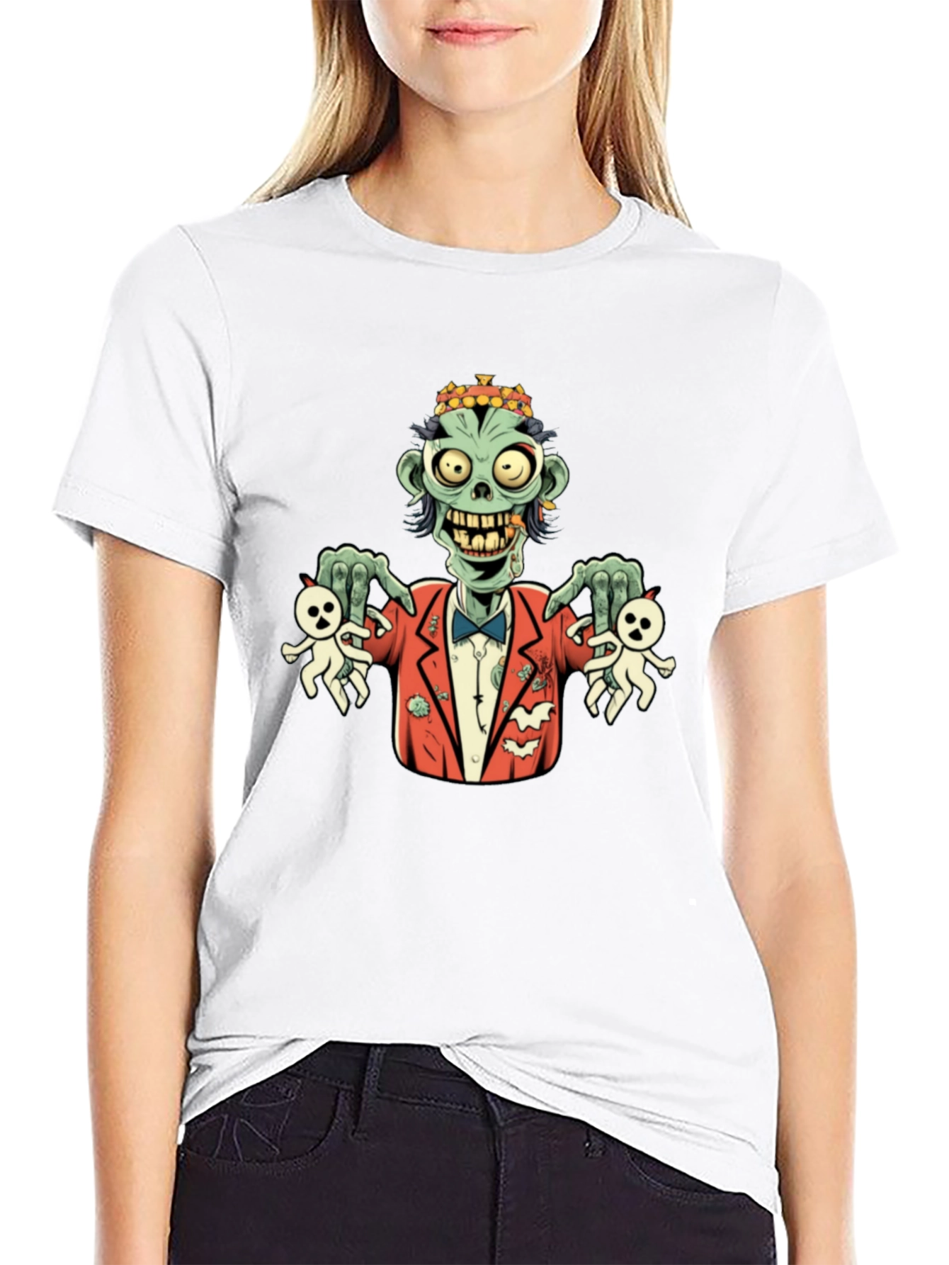 Black Zombie Gentleman Graphic Tee view 9