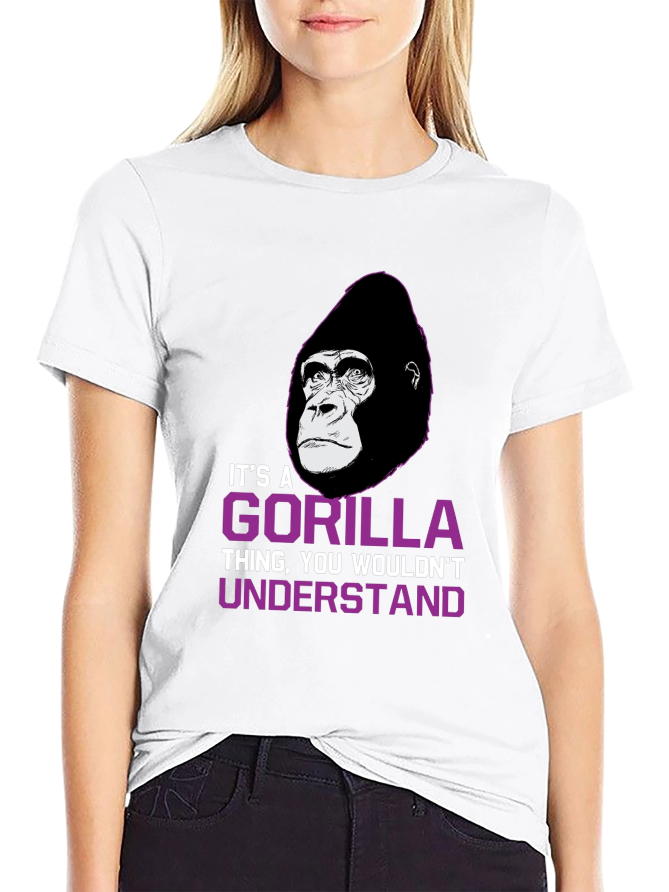Black It's a Gorilla Thing T-Shirt view 9
