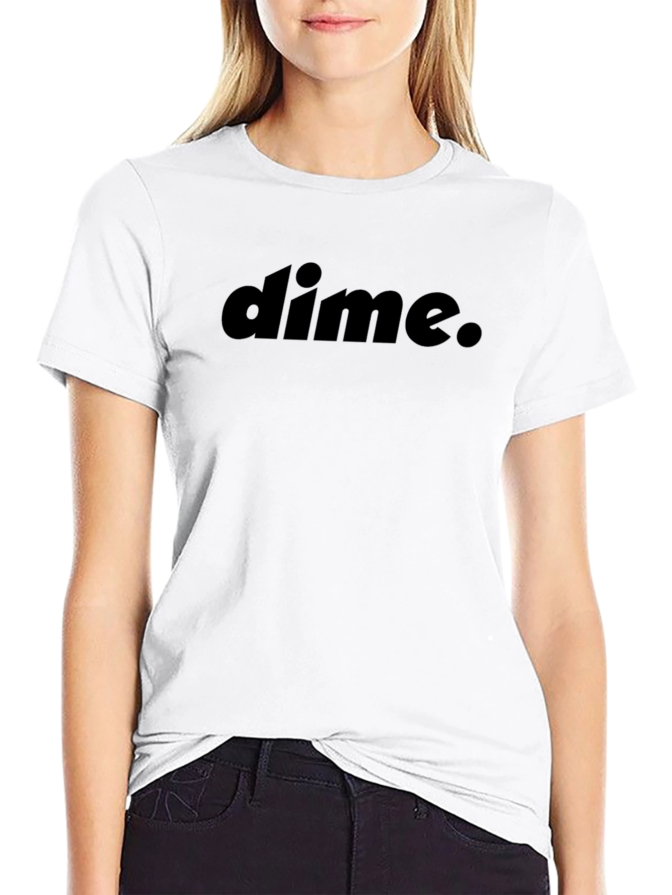 Black Dime. Black T-Shirt Casual Style view 9