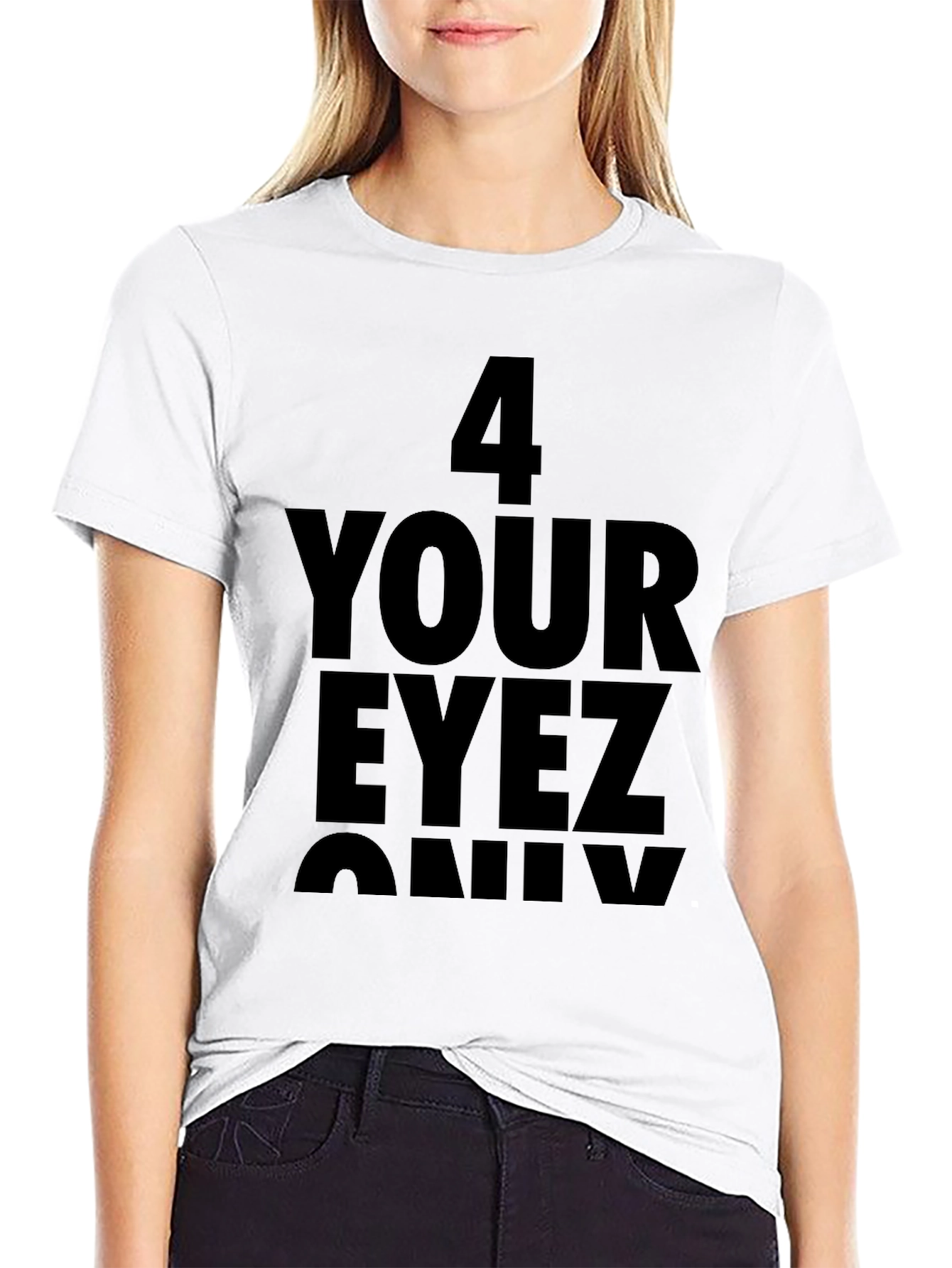 Black 4 Your Eyez Only Graphic T-Shirt view 9