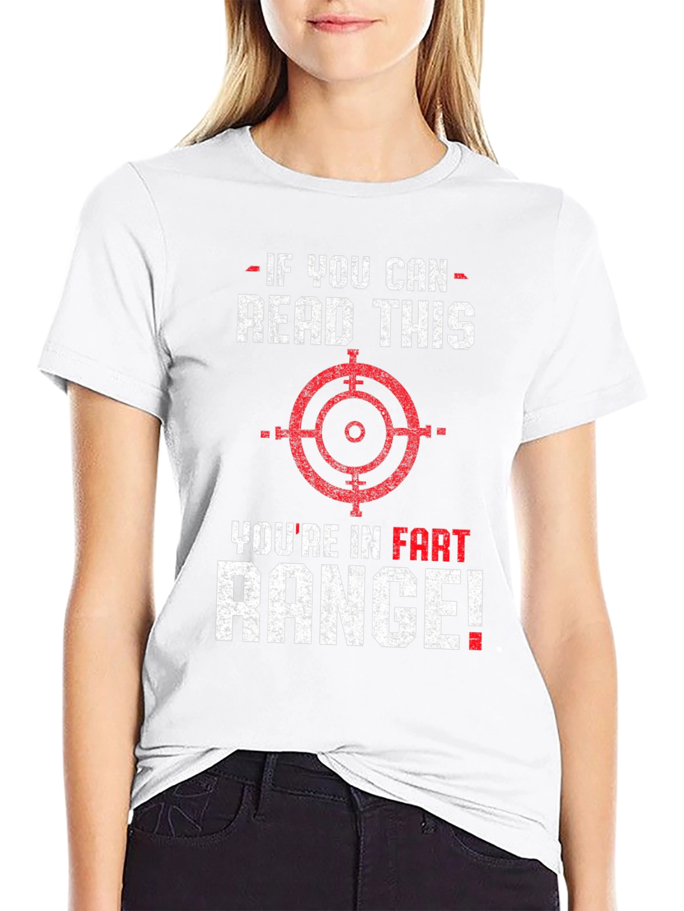 Black Funny Fart Range Graphic Tee view 9