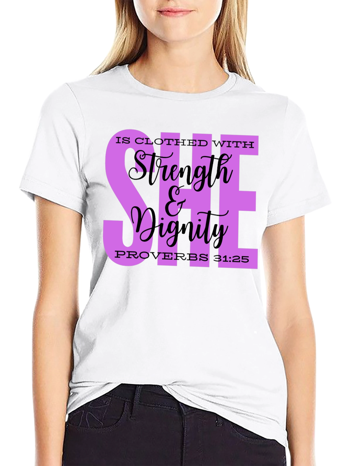 Strength & Dignity Women's Christian T-Shirt - 9
