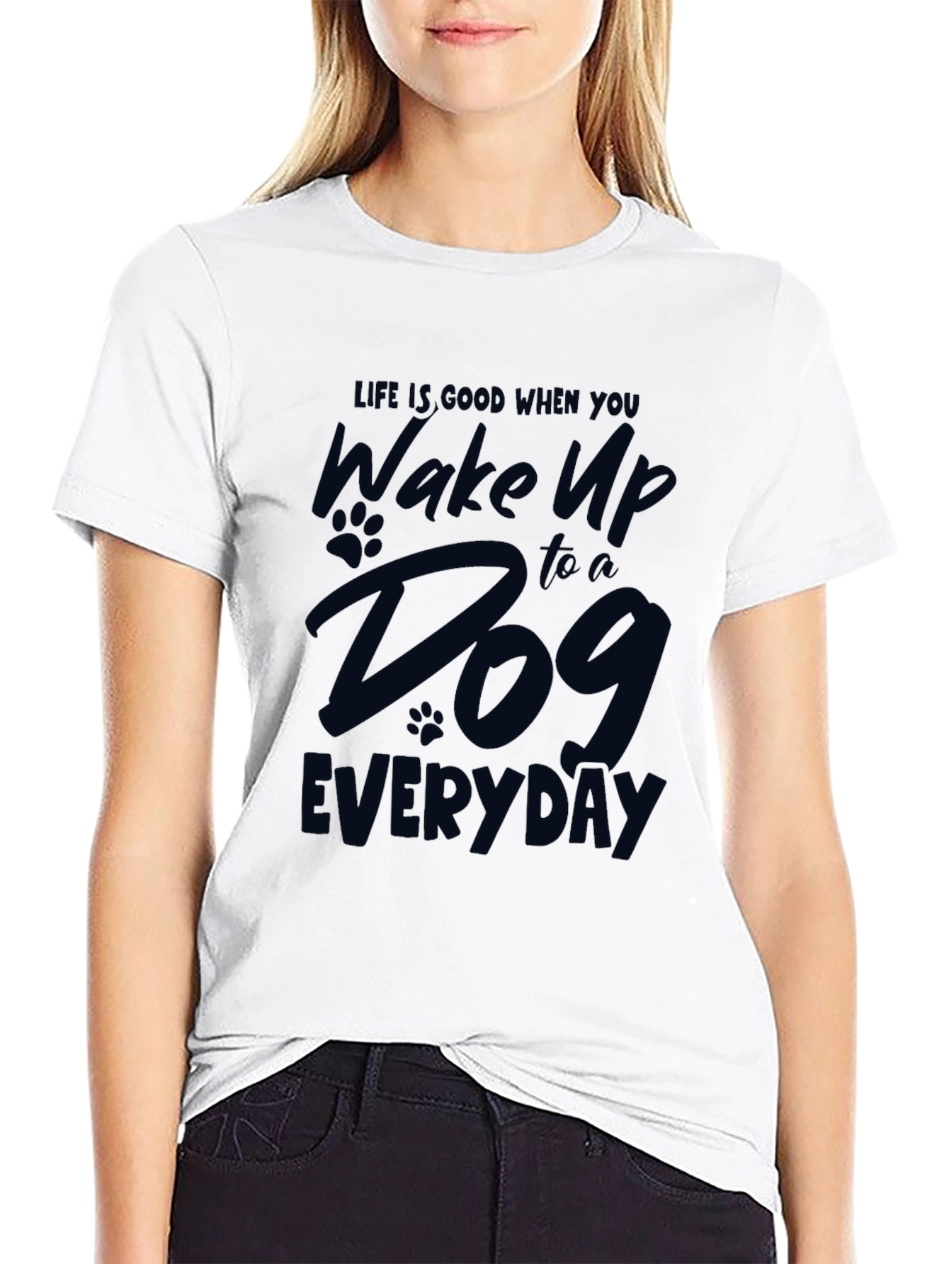 Black Life is Good Dog T-Shirt view 9