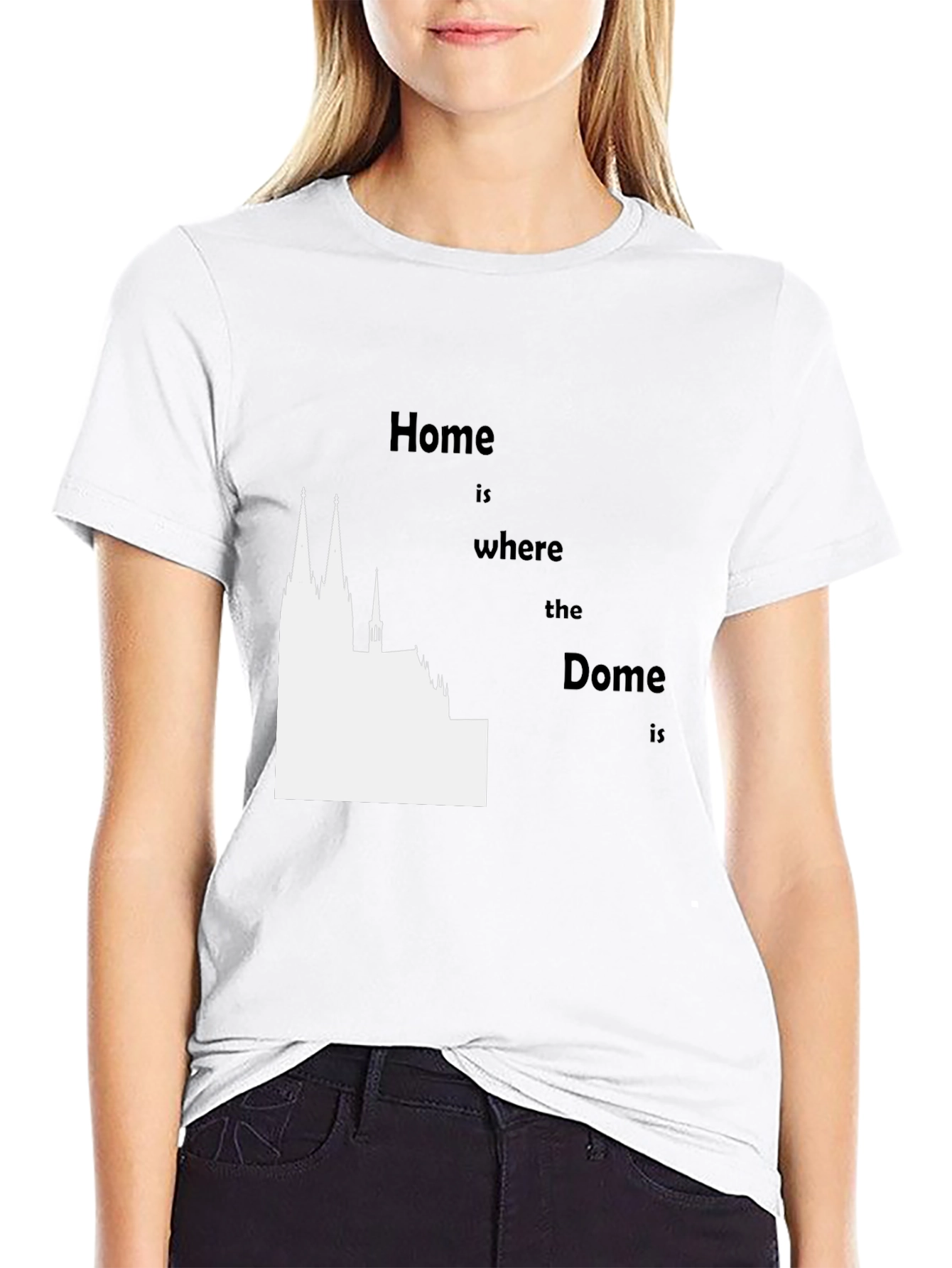 Black Home is Where the Dome Is Graphic Tee view 9