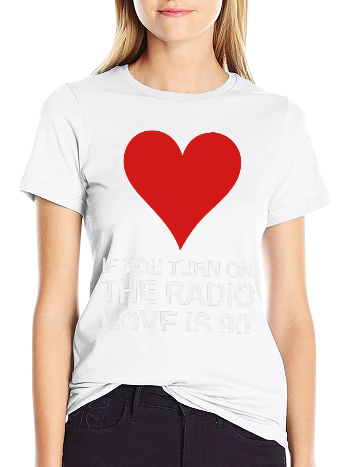 Black Radio Love Graphic Tee view 9