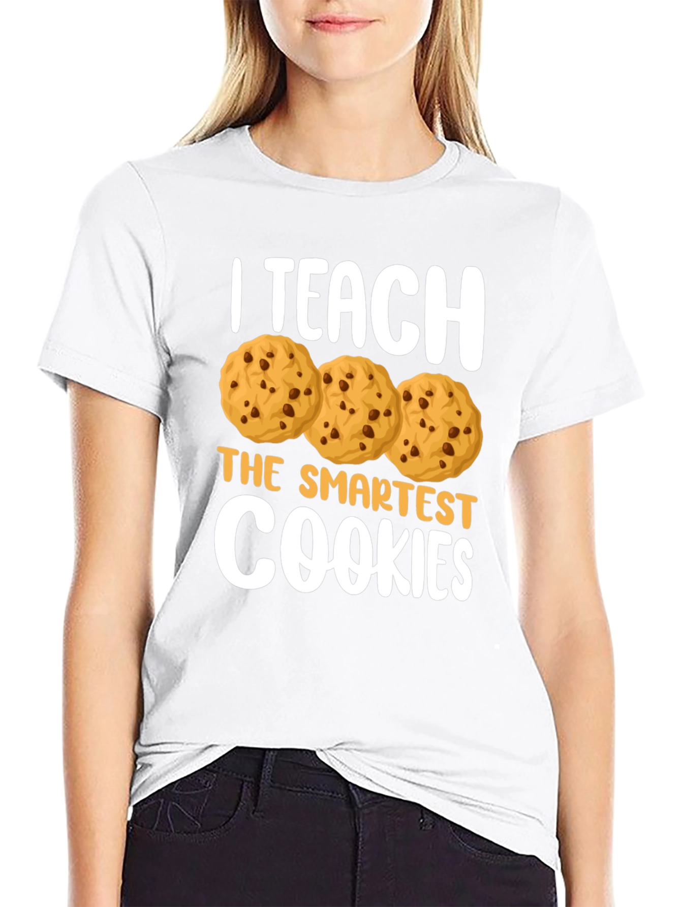 Black I Teach The Smartest Cookies T-Shirt view 9