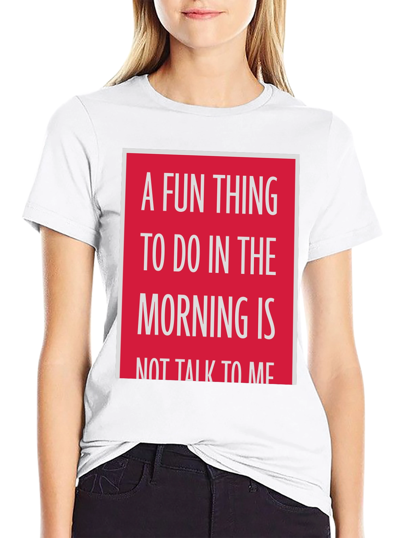 Black Funny 'Don't Talk to Me' Morning T-Shirt view 9