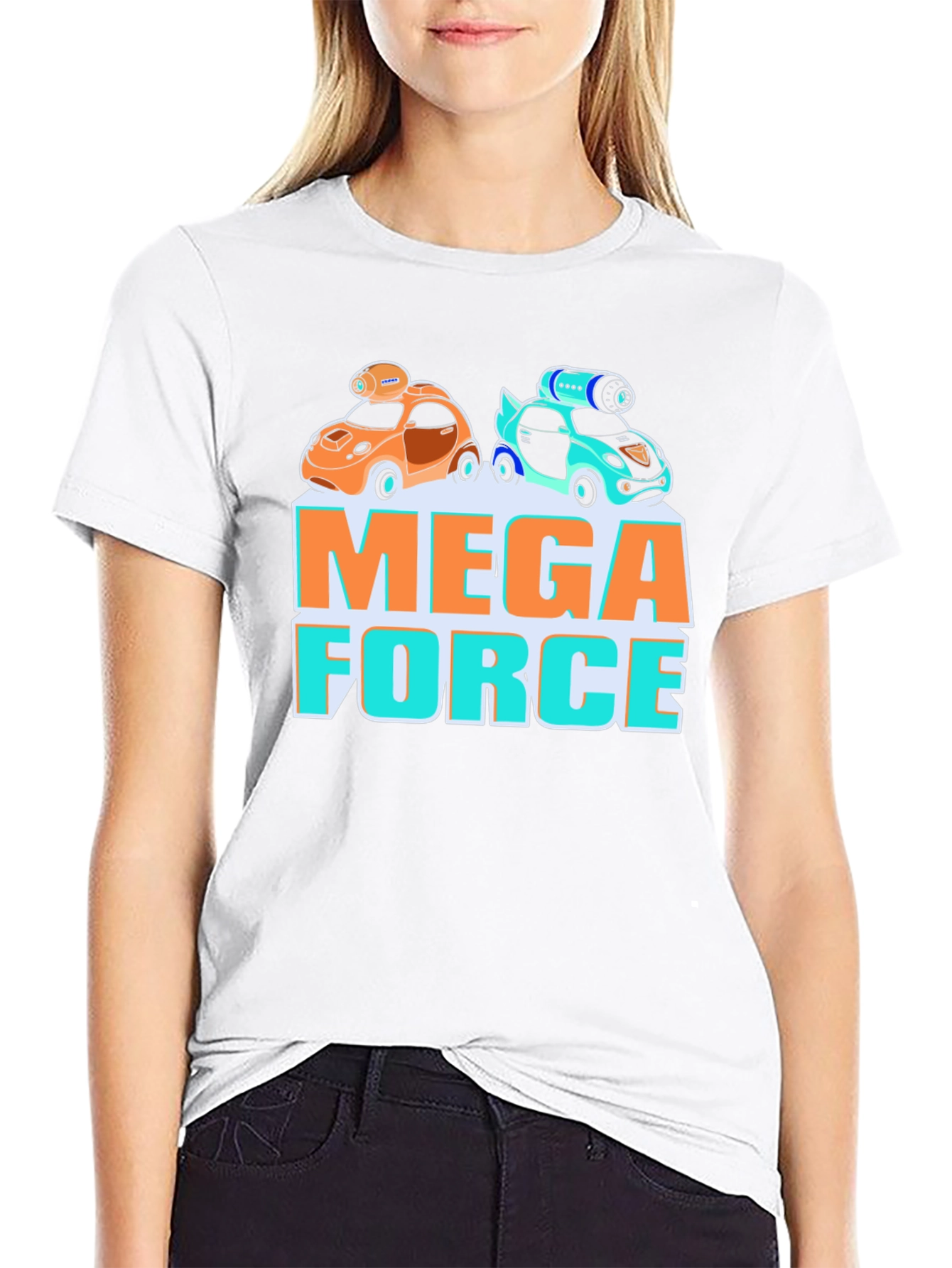 Black Mega Force Graphic Tee - Car Design view 9
