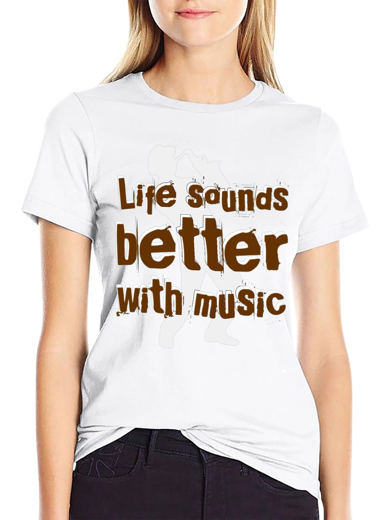 Black Life Sounds Better with Music T-Shirt view 9