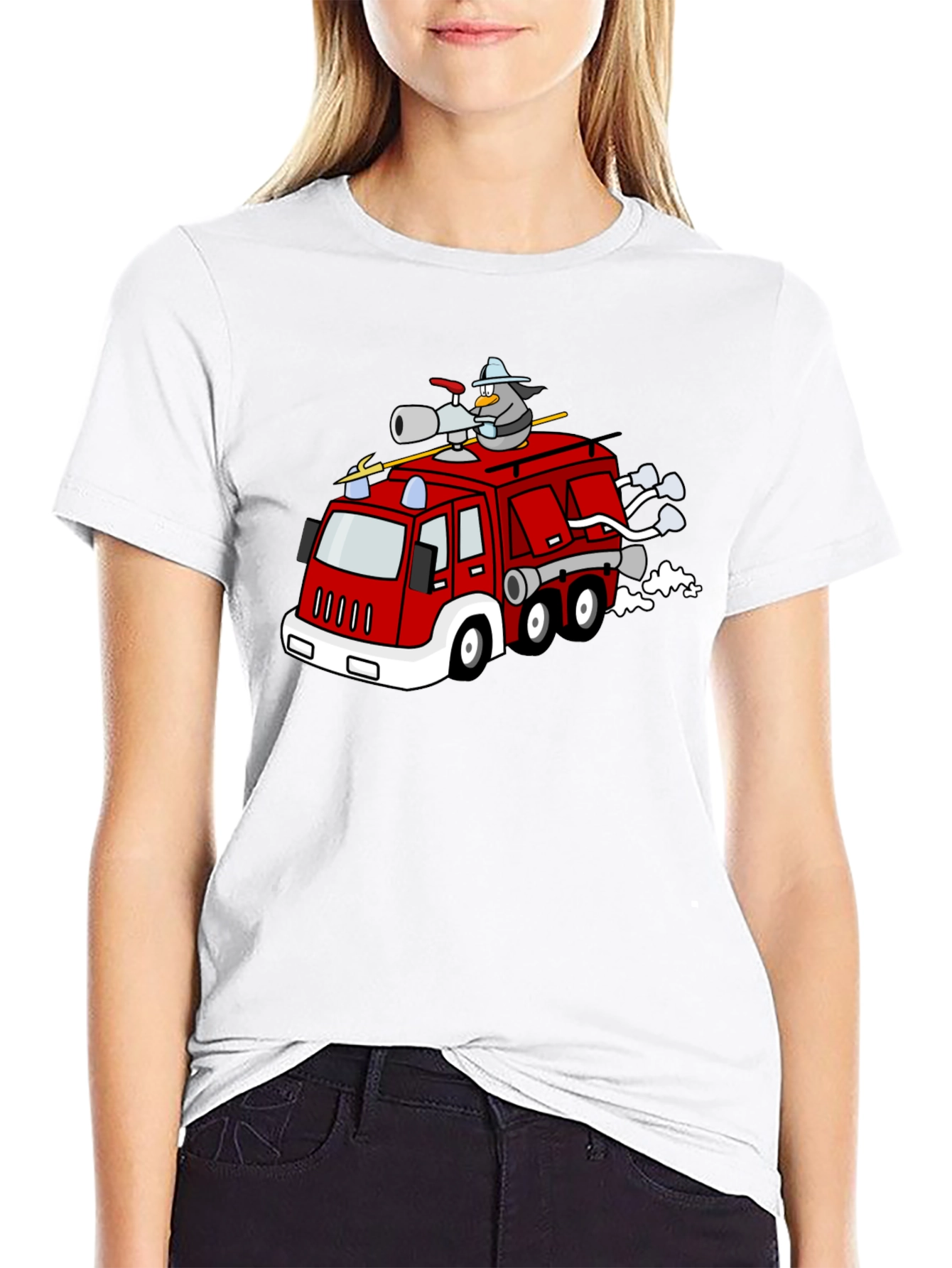 Black Penguin Firefighter T-Shirt view 9