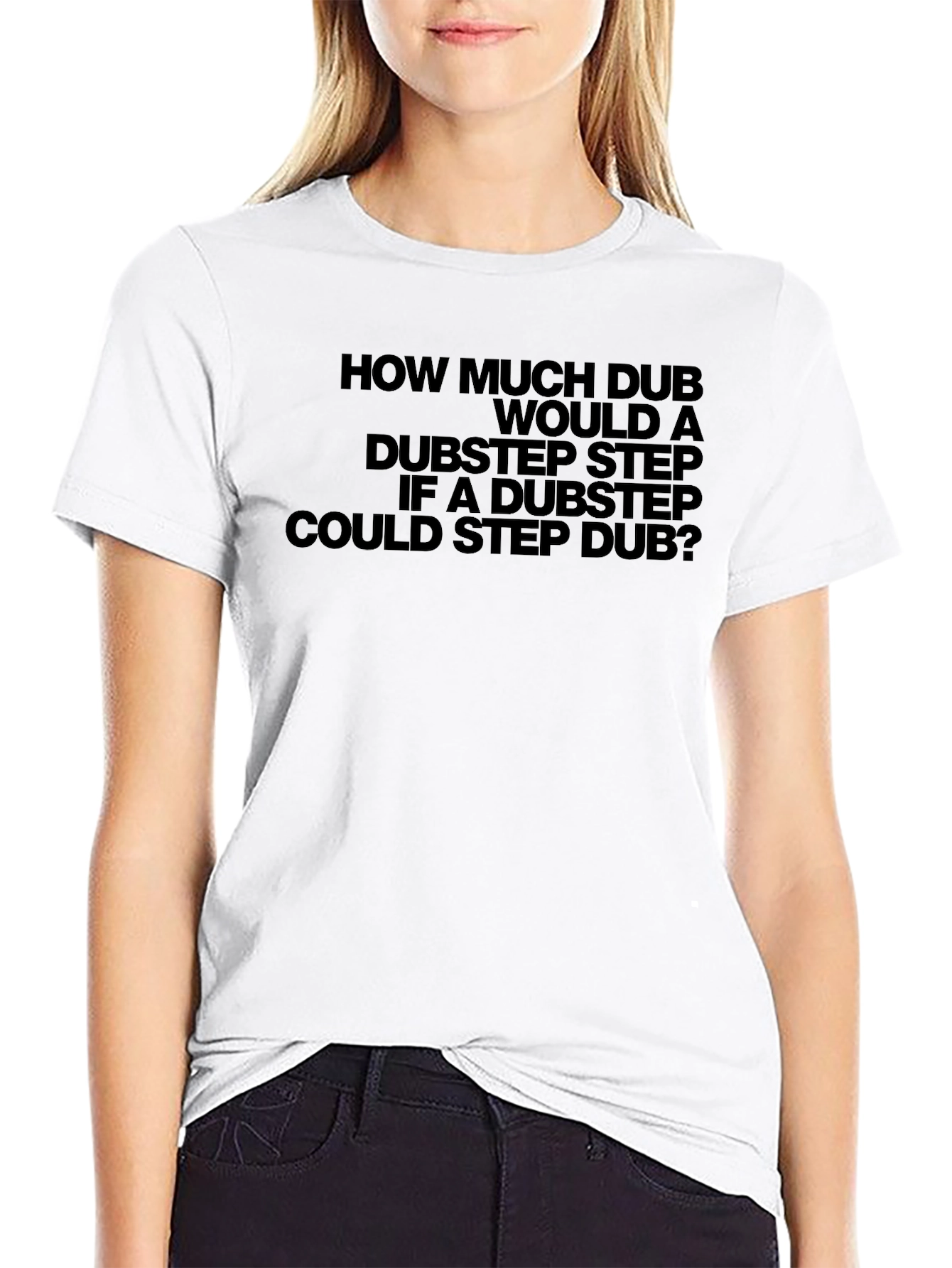 Black Dubstep Tongue Twister Black T-Shirt view 9