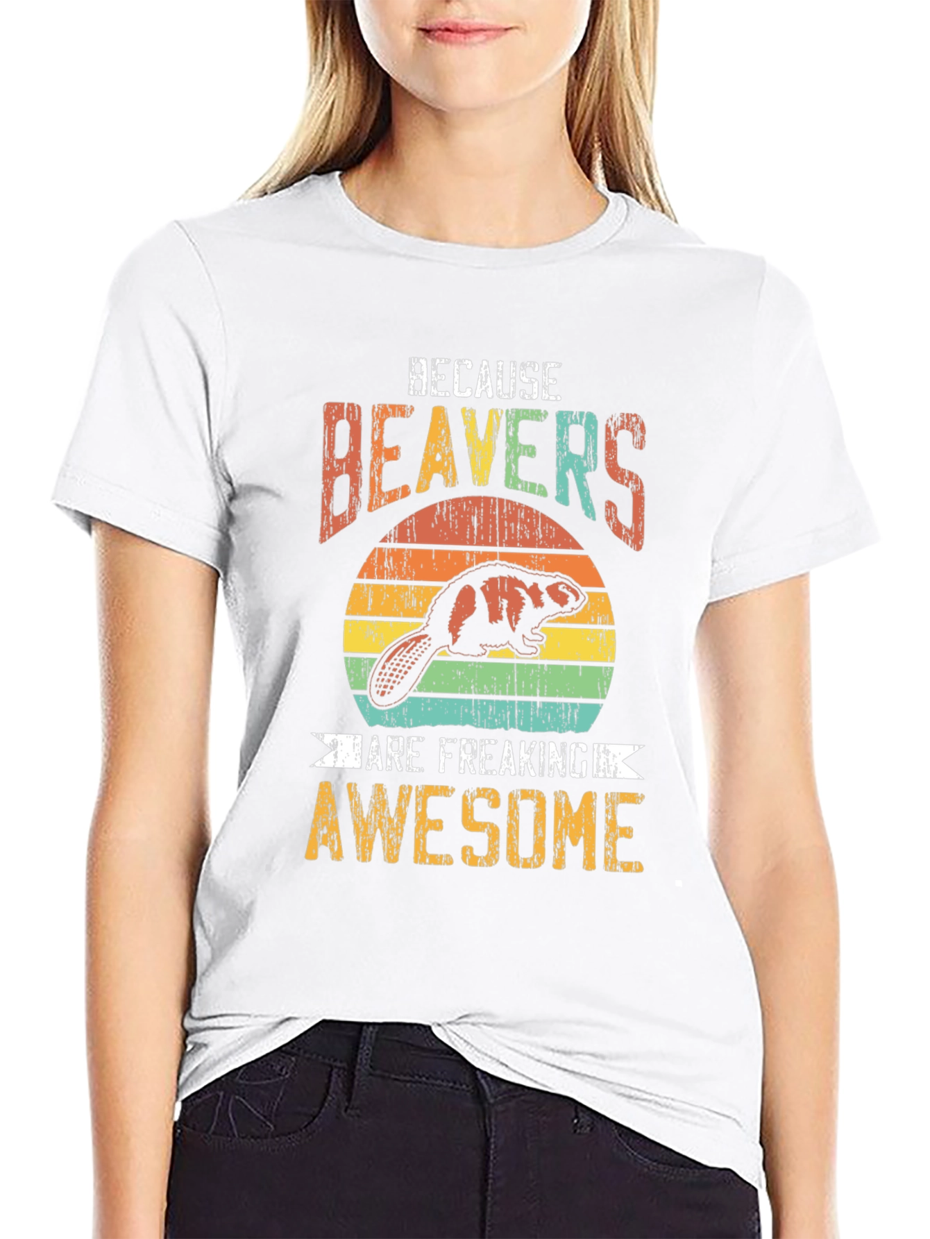 Black Beavers Are Awesome Graphic Tee view 9