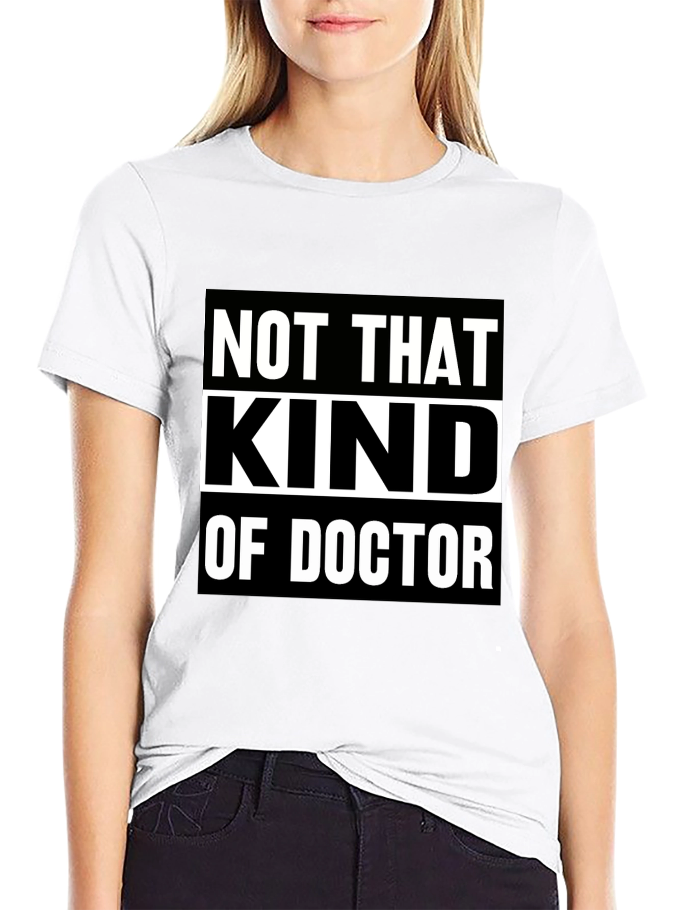 Black Not That Kind Of Doctor T-Shirt view 9