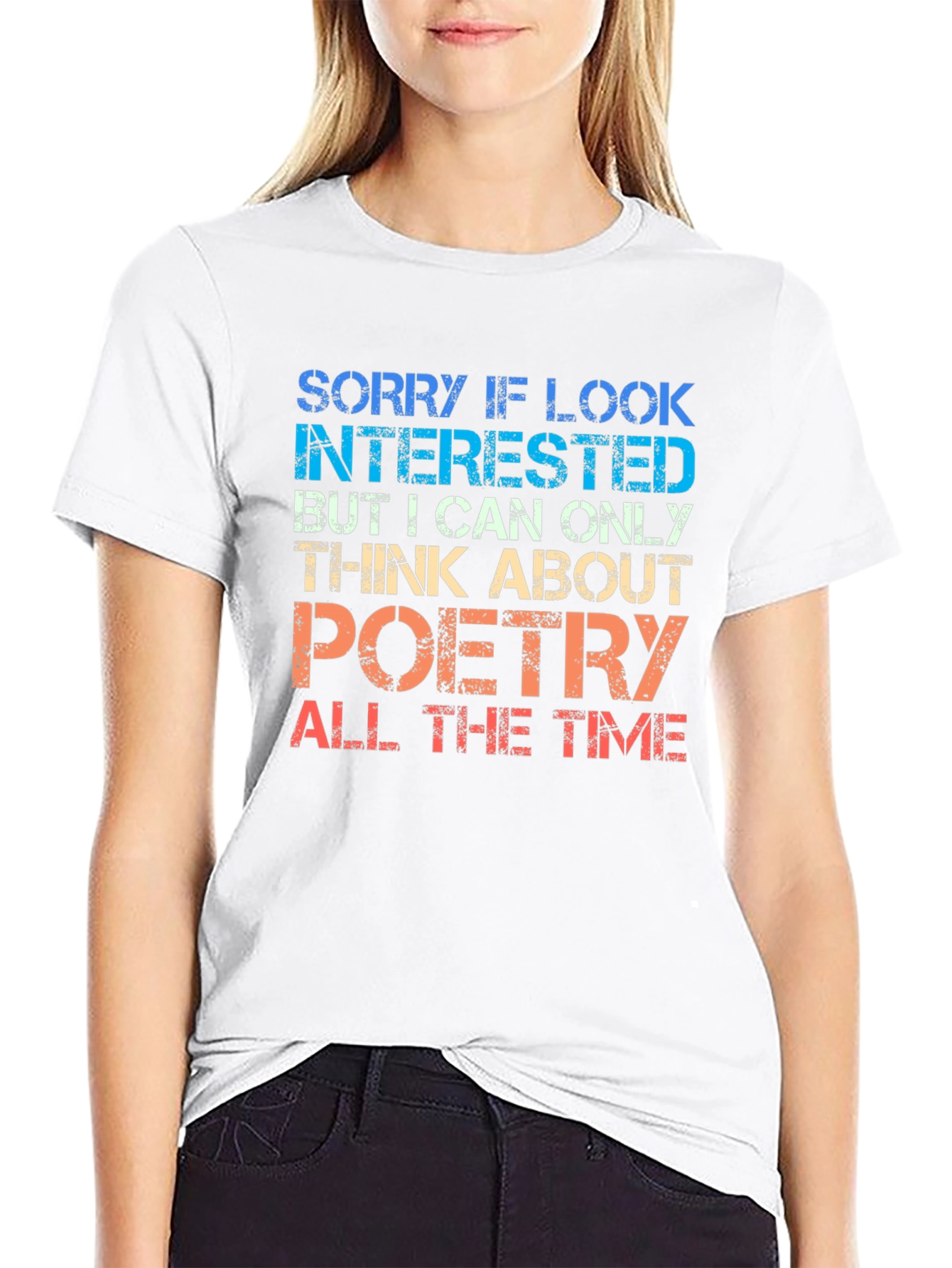 Black Poetry Lover T-Shirt - Funny Graphic Tee view 9