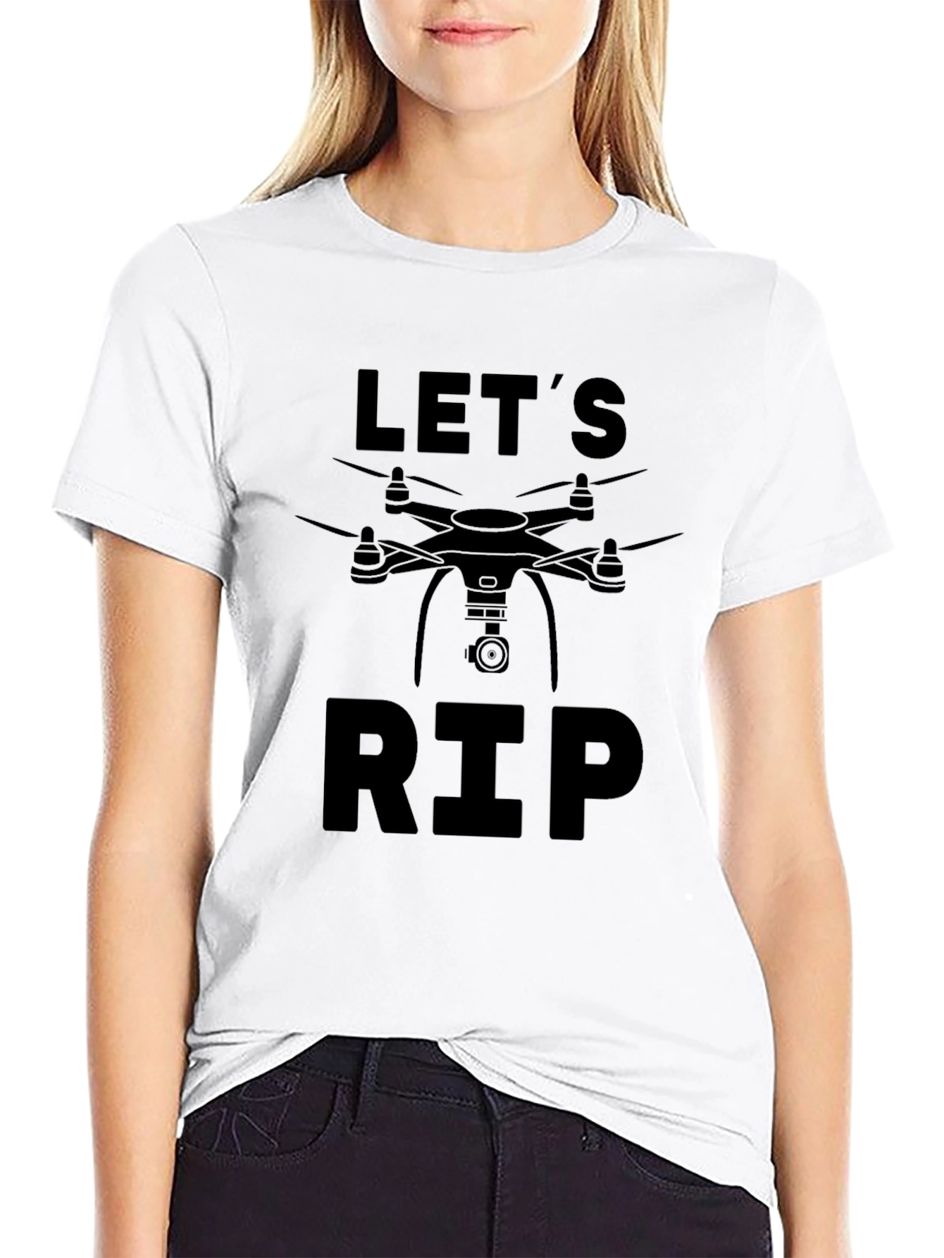 Let's RIP Drone Graphic Tee - Black - 9