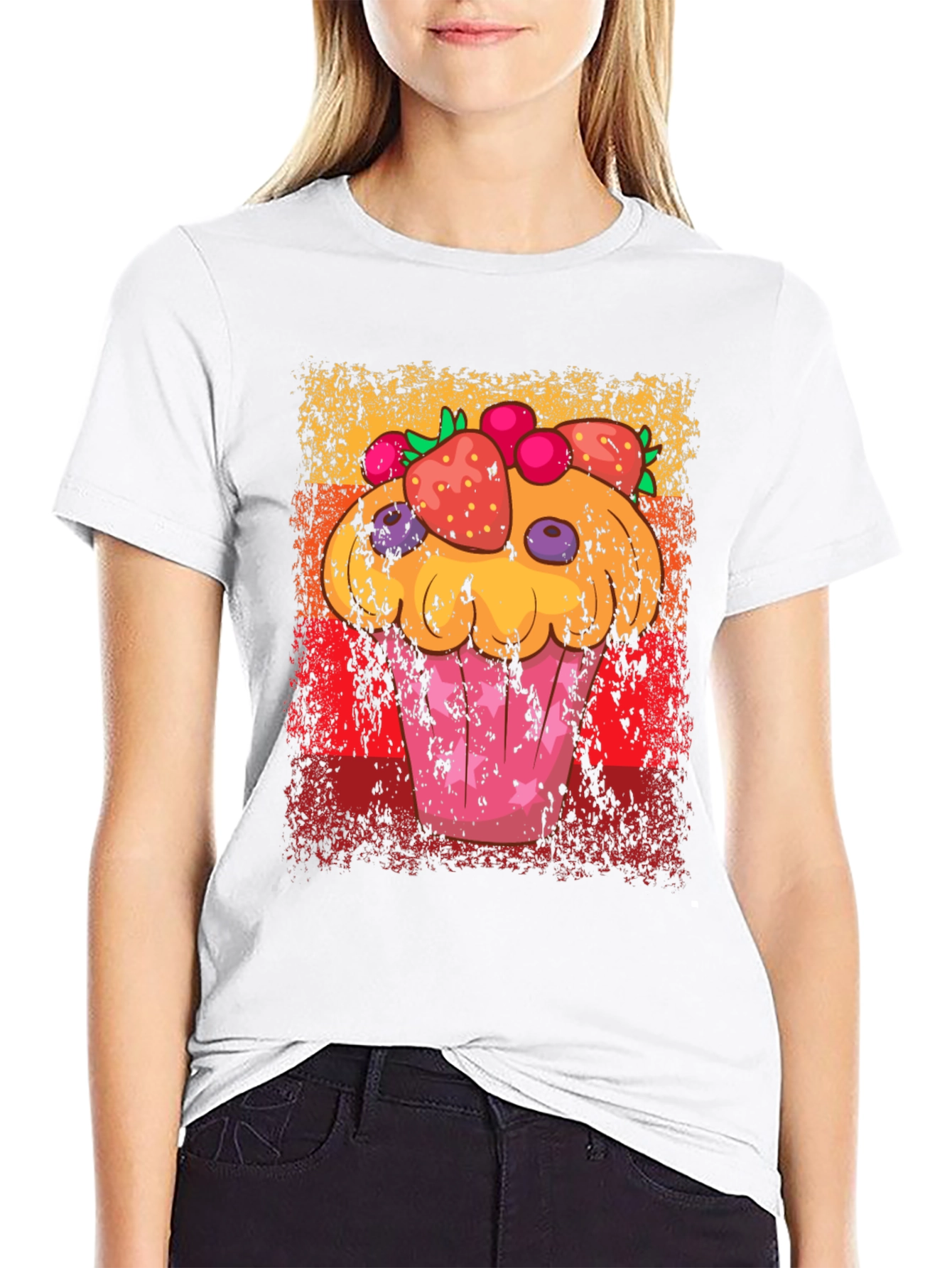 Black Cupcake Graphic T-Shirt - Sweet Treat Fashion view 9