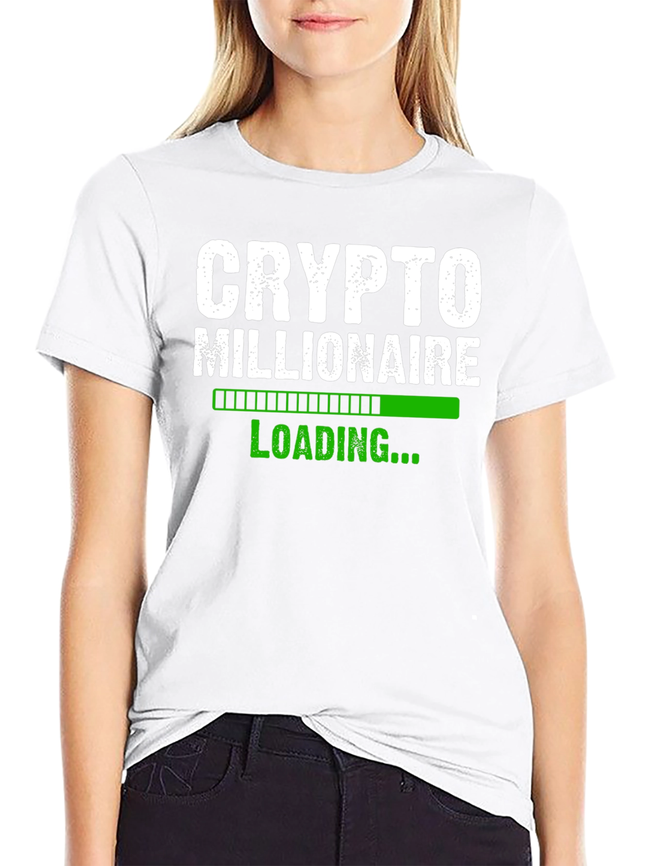 Black Crypto Millionaire Loading T-Shirt - Black view 9