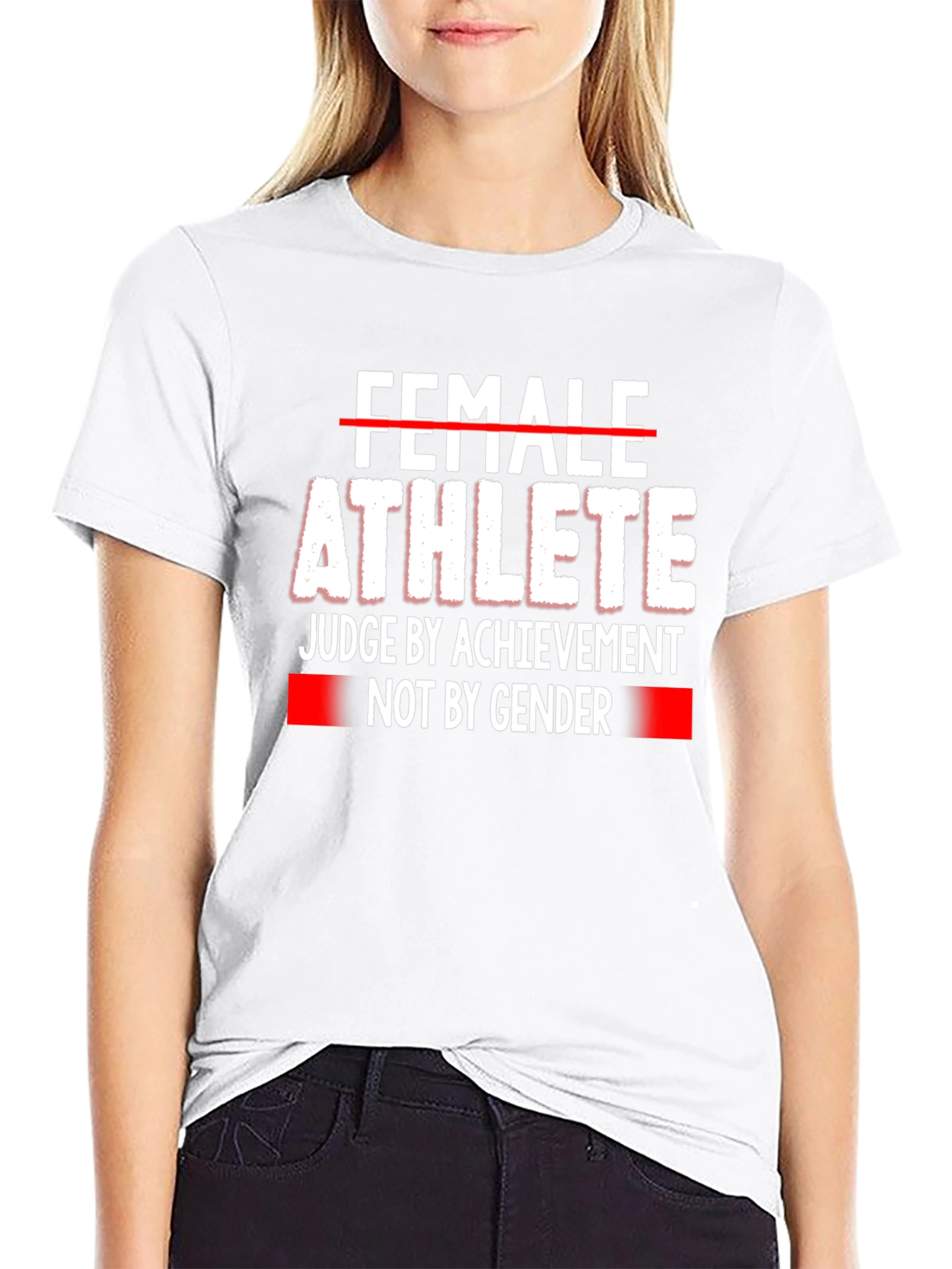 Black Female Athlete Equality T-Shirt view 9