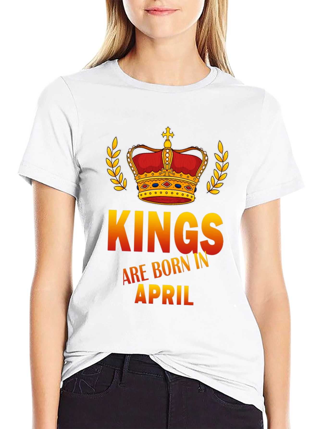 Black Kings Are Born In April Graphic Tee view 9