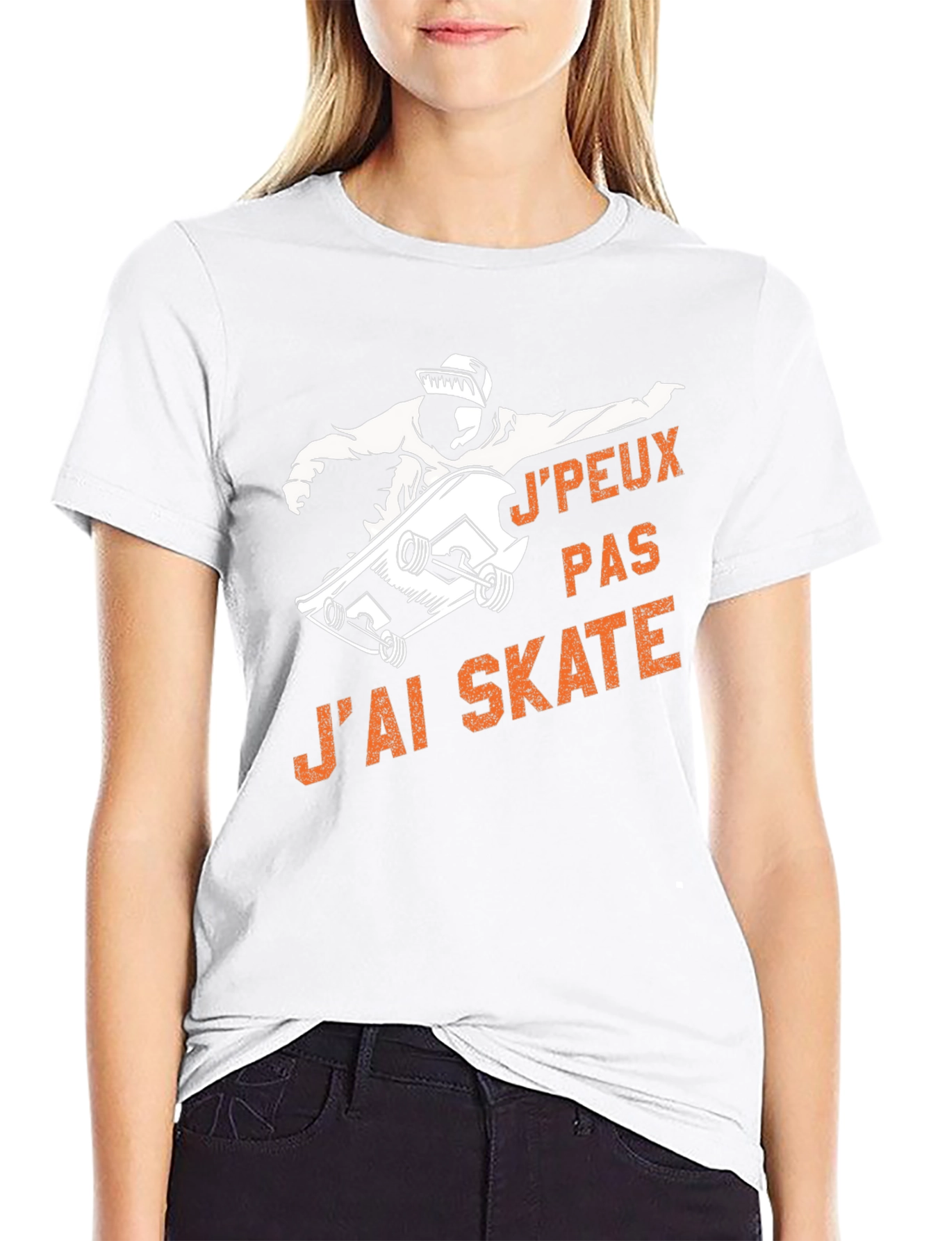 Black J'peux Pas J'ai Skate T-Shirt - Black view 9