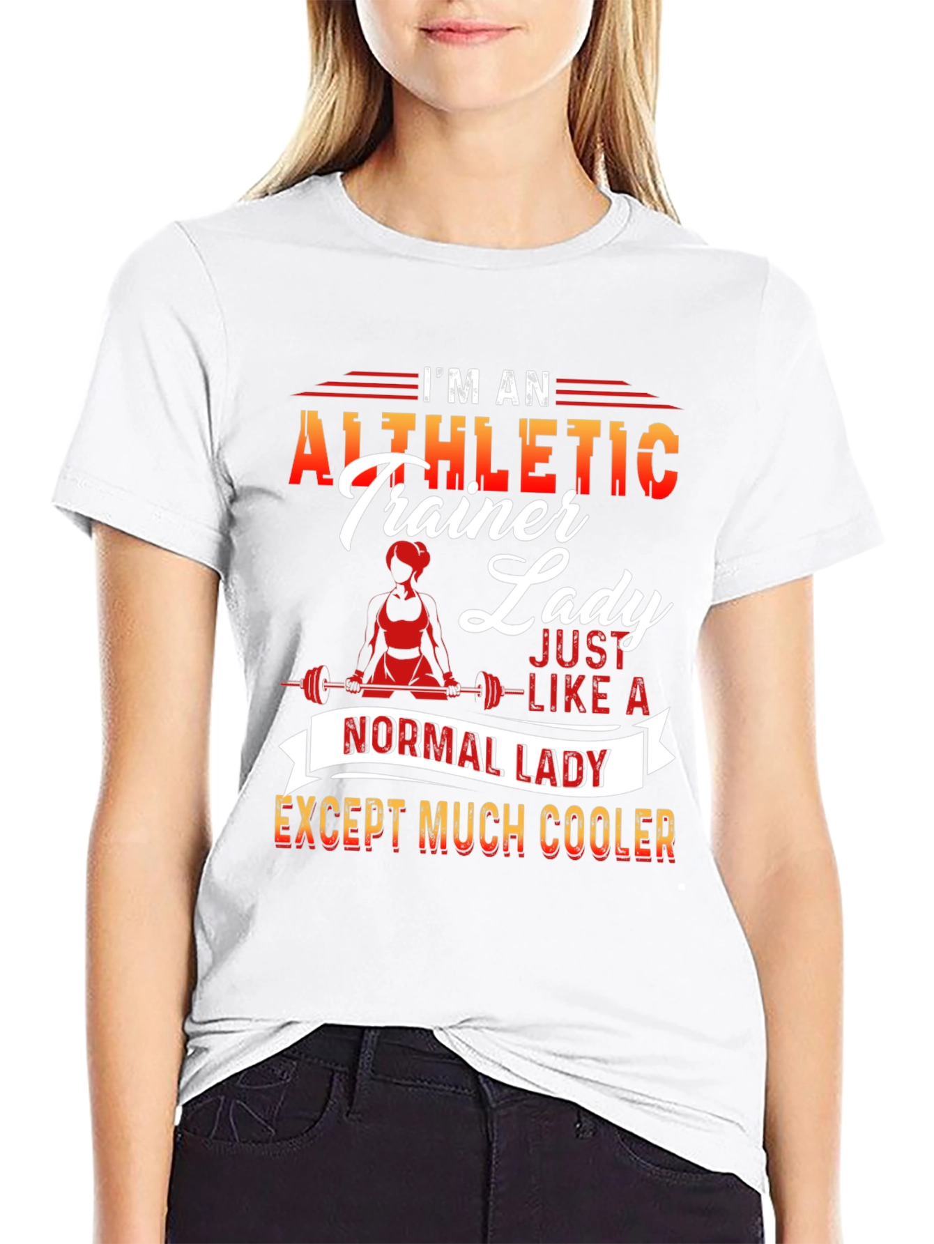 Athletic Trainer Lady T-Shirt - Cool and Unique Design - 9