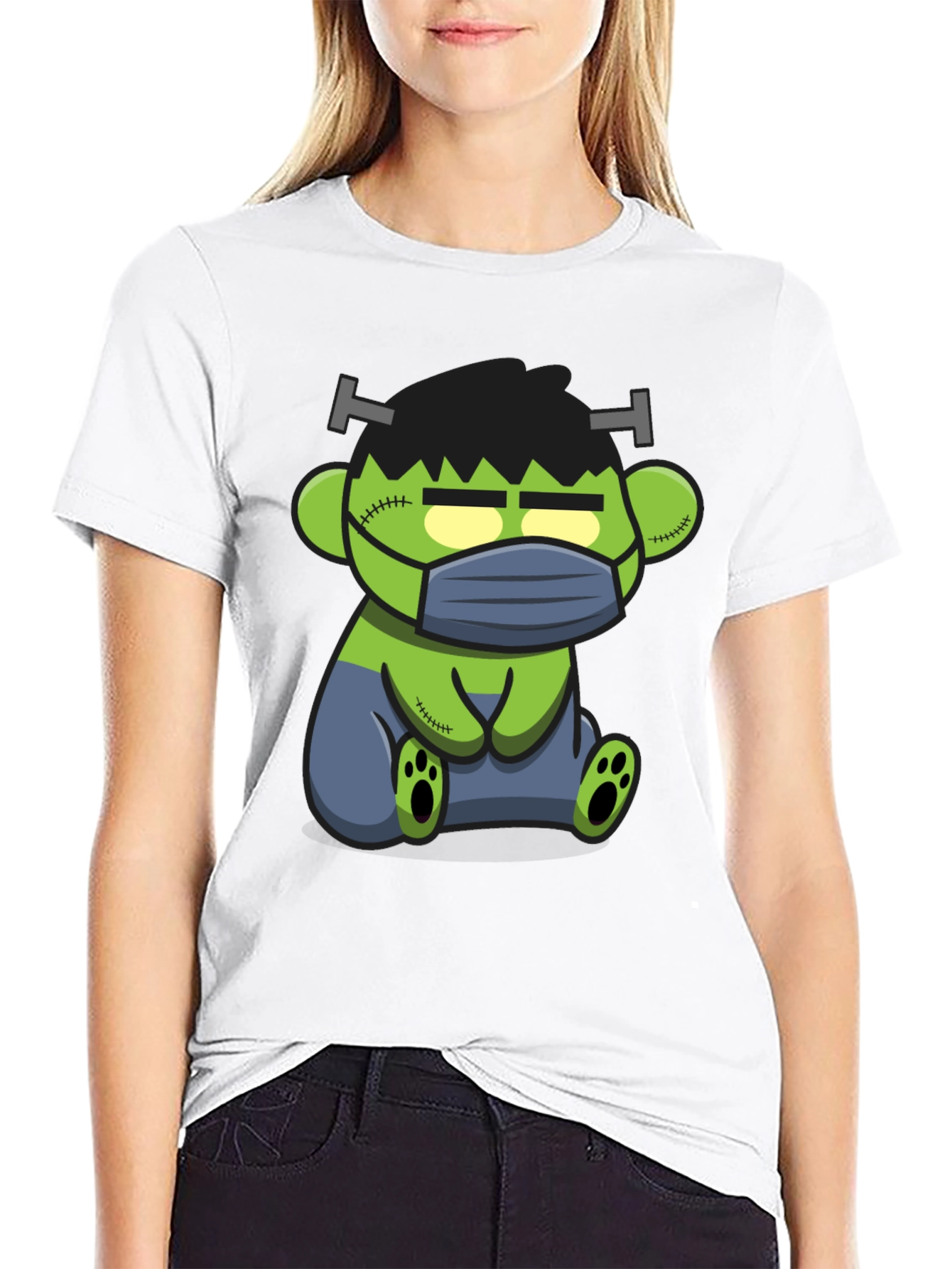 Black Frankenstein Bear T-Shirt - Halloween Edition view 9