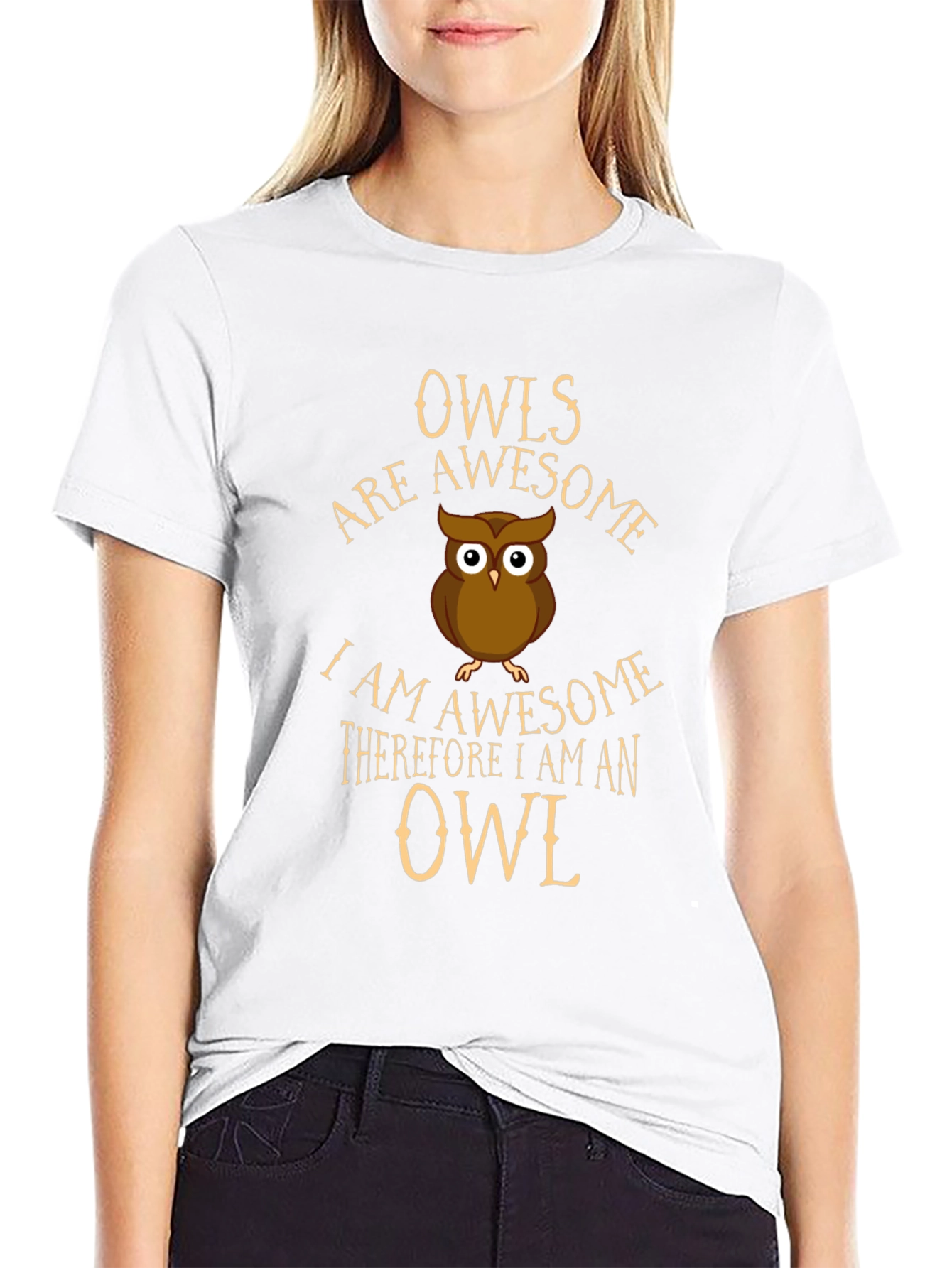 Black Owls Are Awesome Graphic T-Shirt - Unique Design view 9