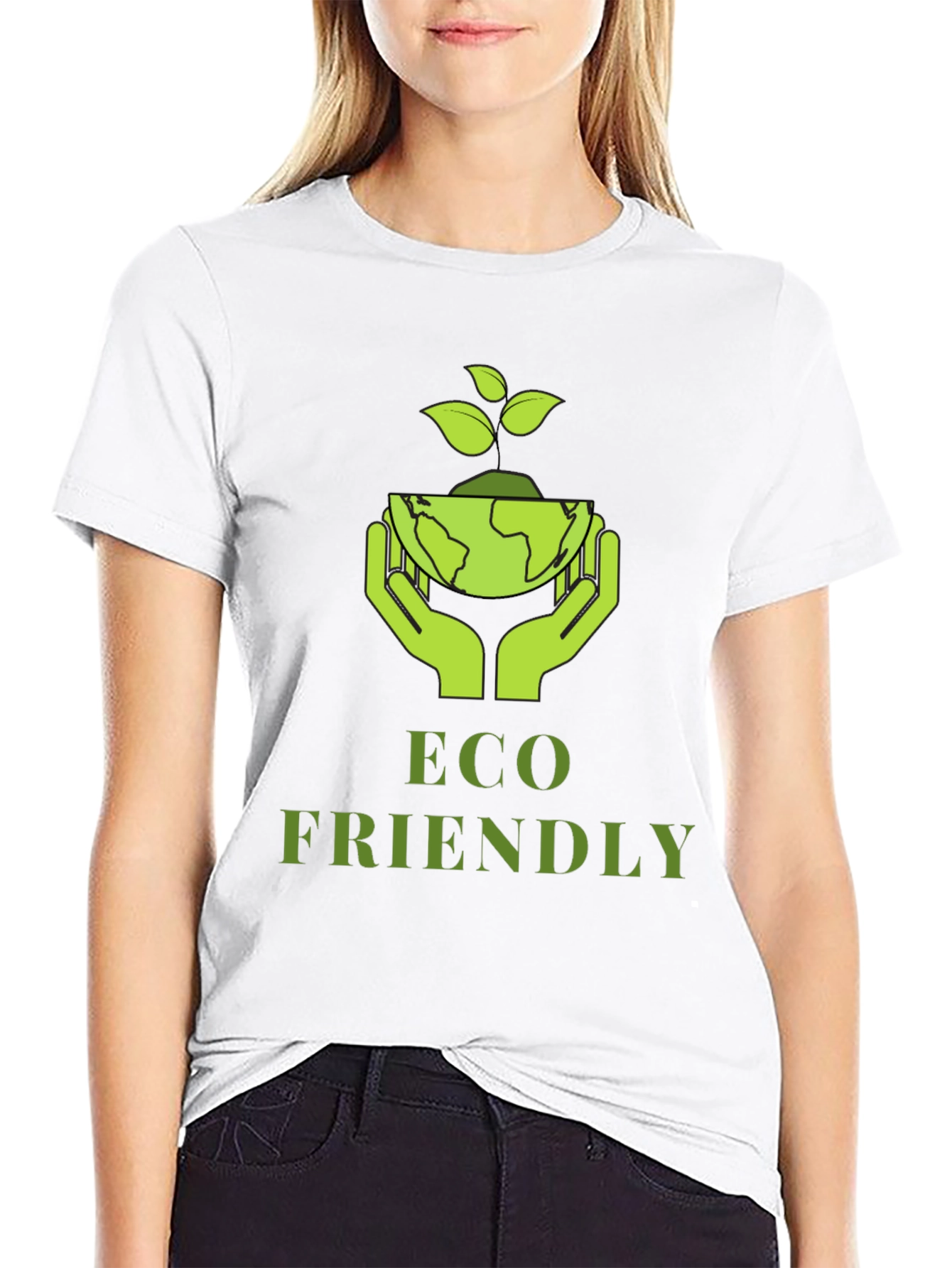 Eco Friendly Graphic Print T-Shirt - 9