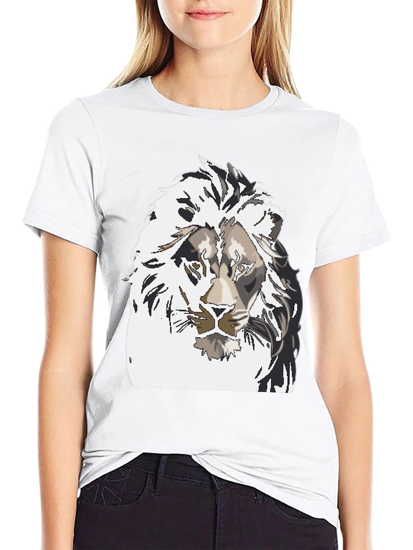 Black Lion Graphic Tee - Men's Black T-Shirt view 9