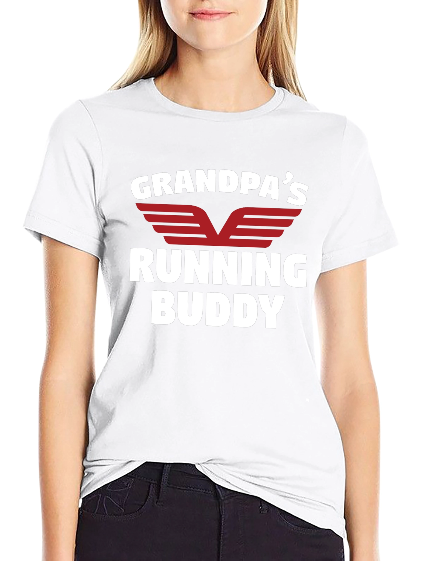 Black Grandpa's Running Buddy T-Shirt view 9