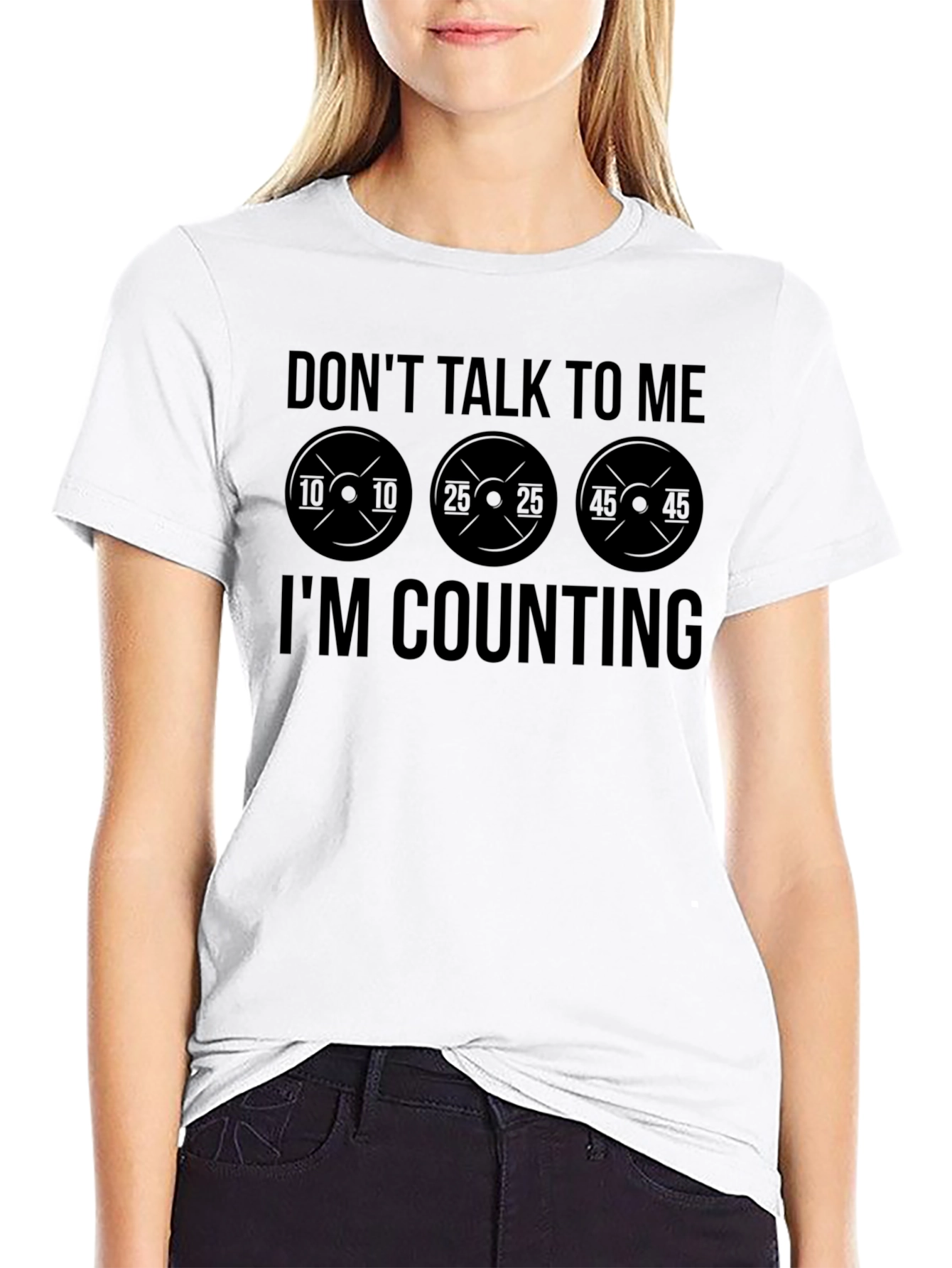 Black Don't Talk to Me I'm Counting Black T-Shirt view 9