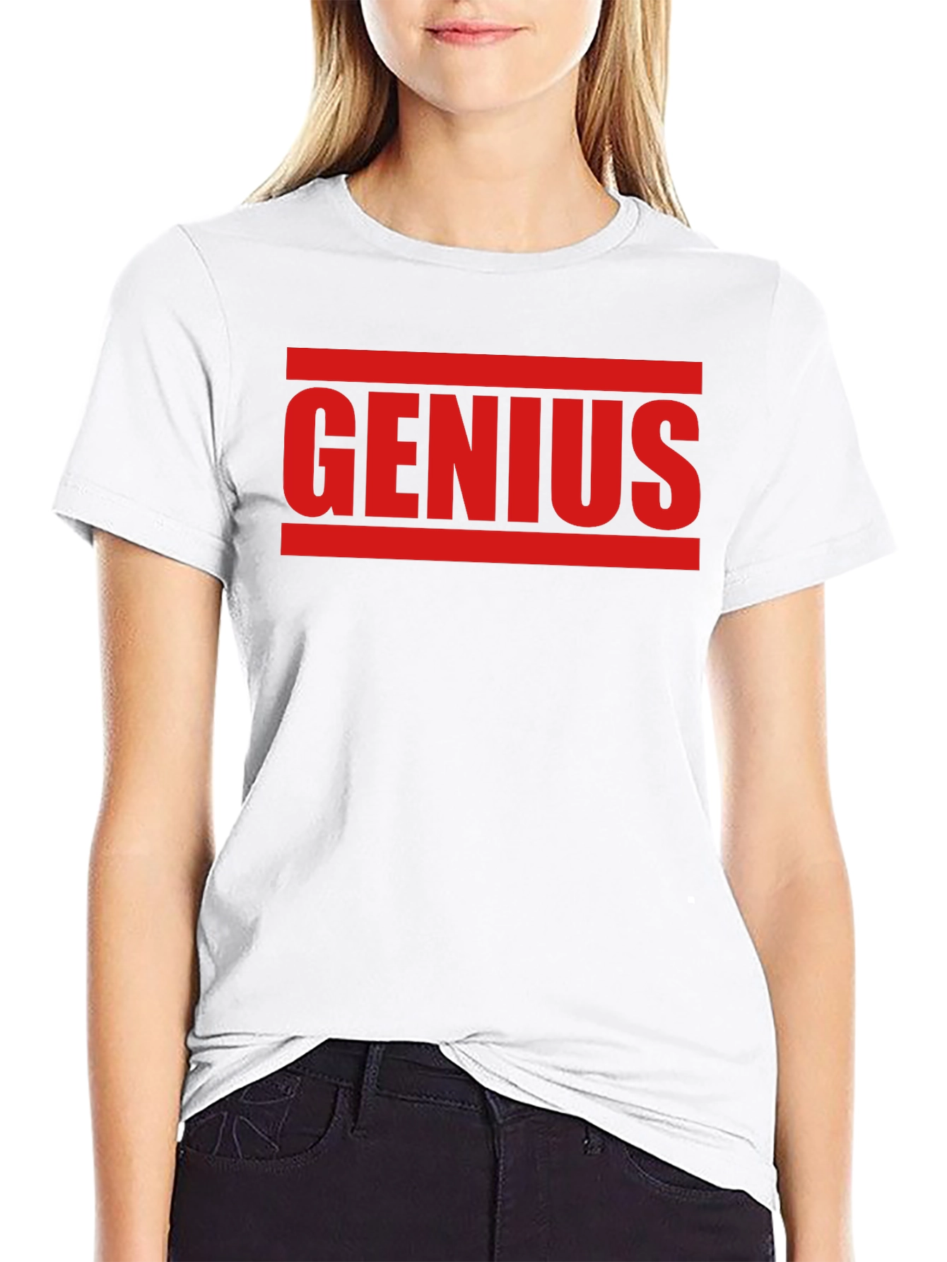 Black Genius Graphic Tee - Bold Statement T-Shirt view 9