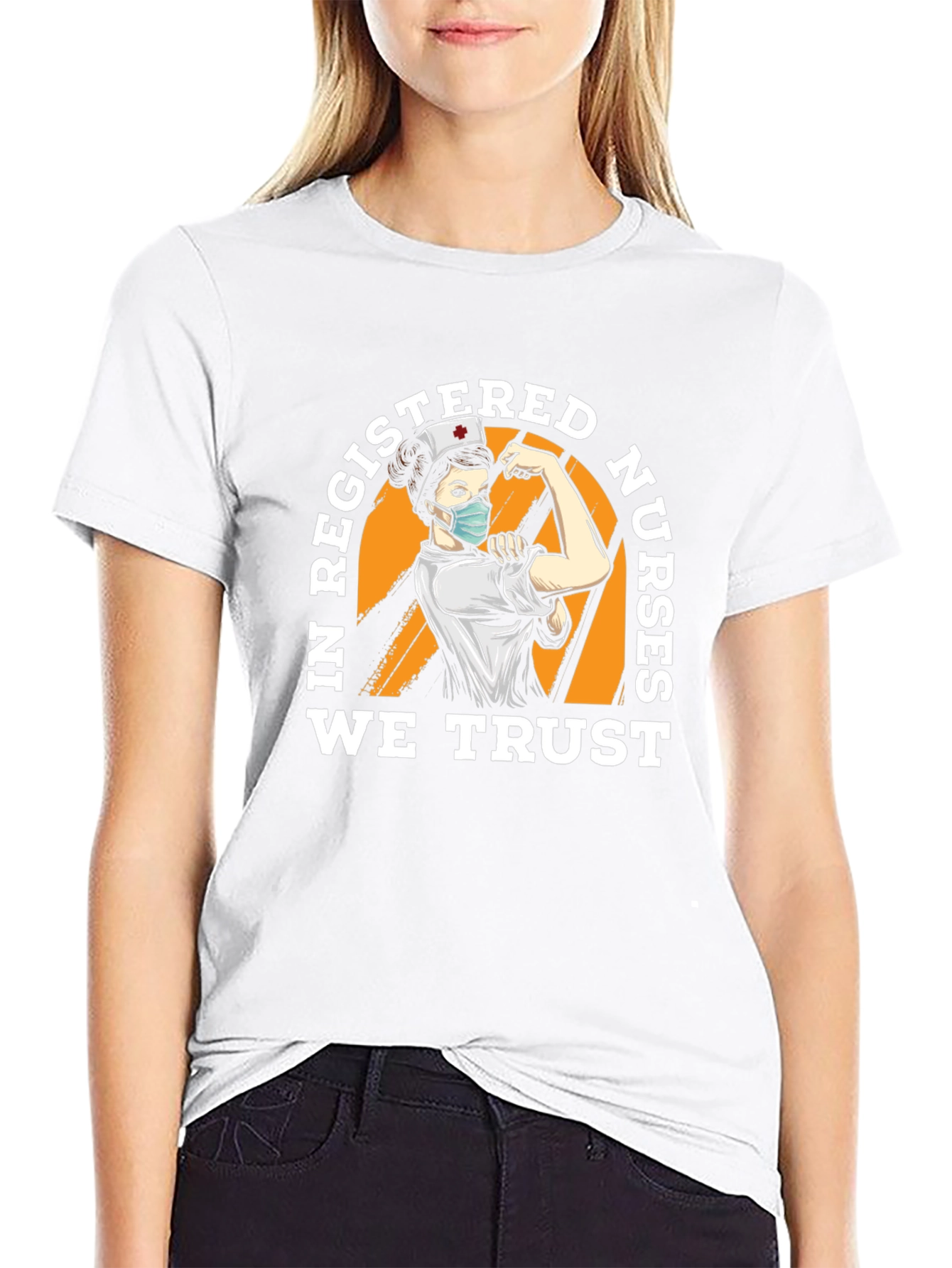 Black In Registered Nurses We Trust T-Shirt view 9